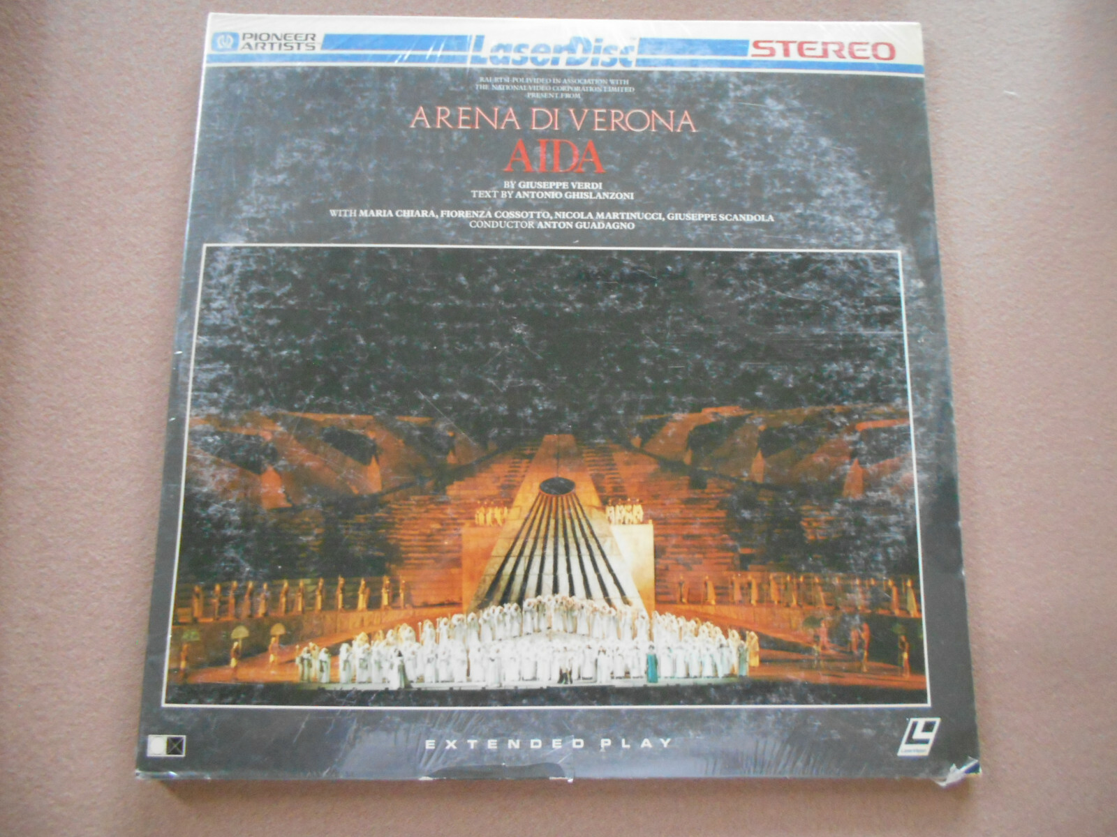 Verdi - Aida - Arena Di Verona, Anton Guadagno - Pioneerr Laserdisc Sealed $2.95