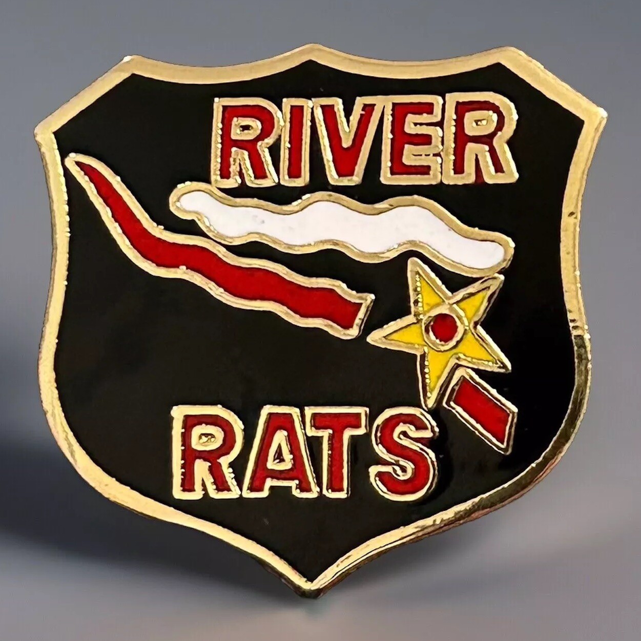 US Navy RIVER RATS Vietnam Pin