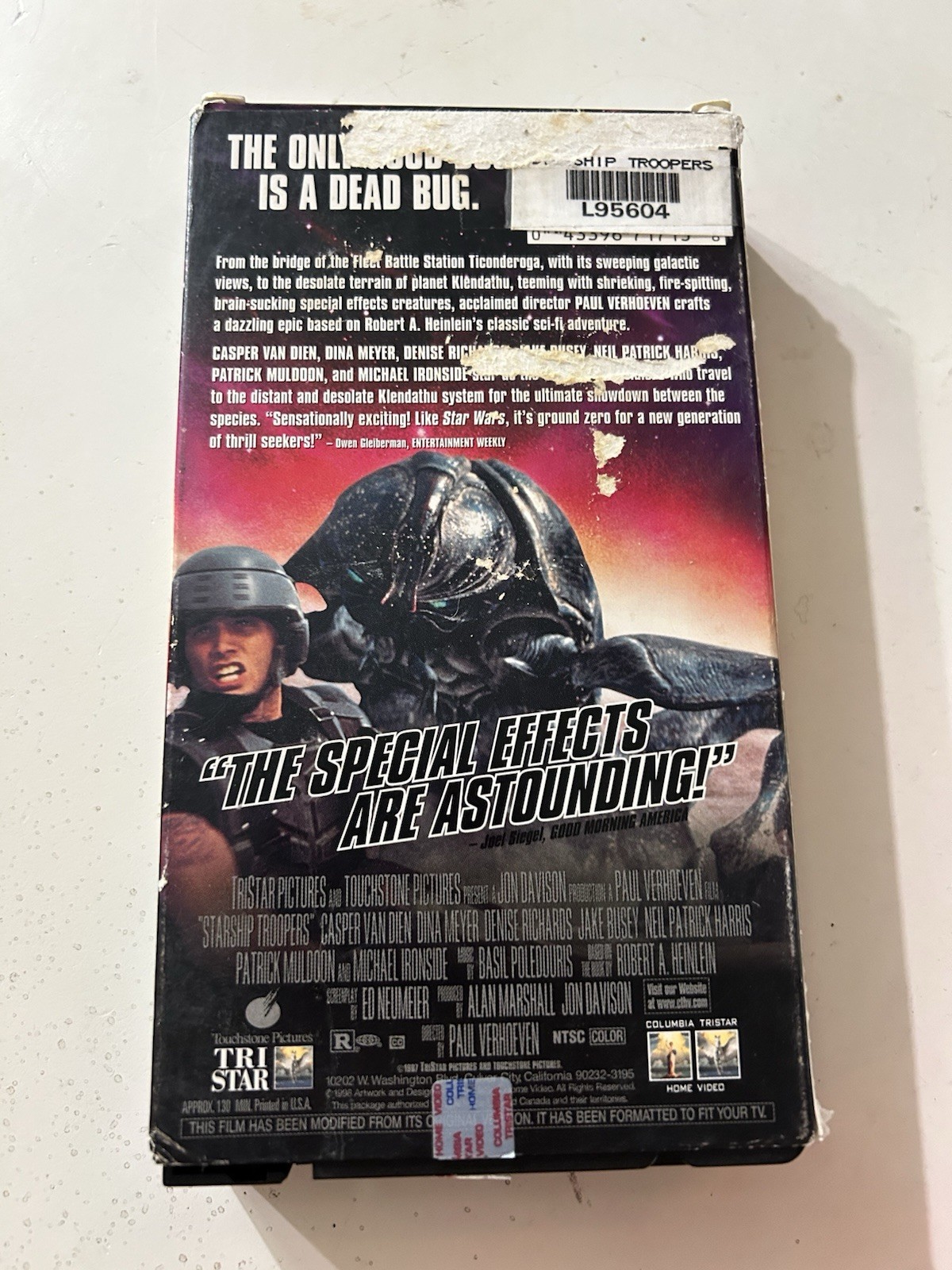Starship Troopers (VHS, 1998, Closed captioned)