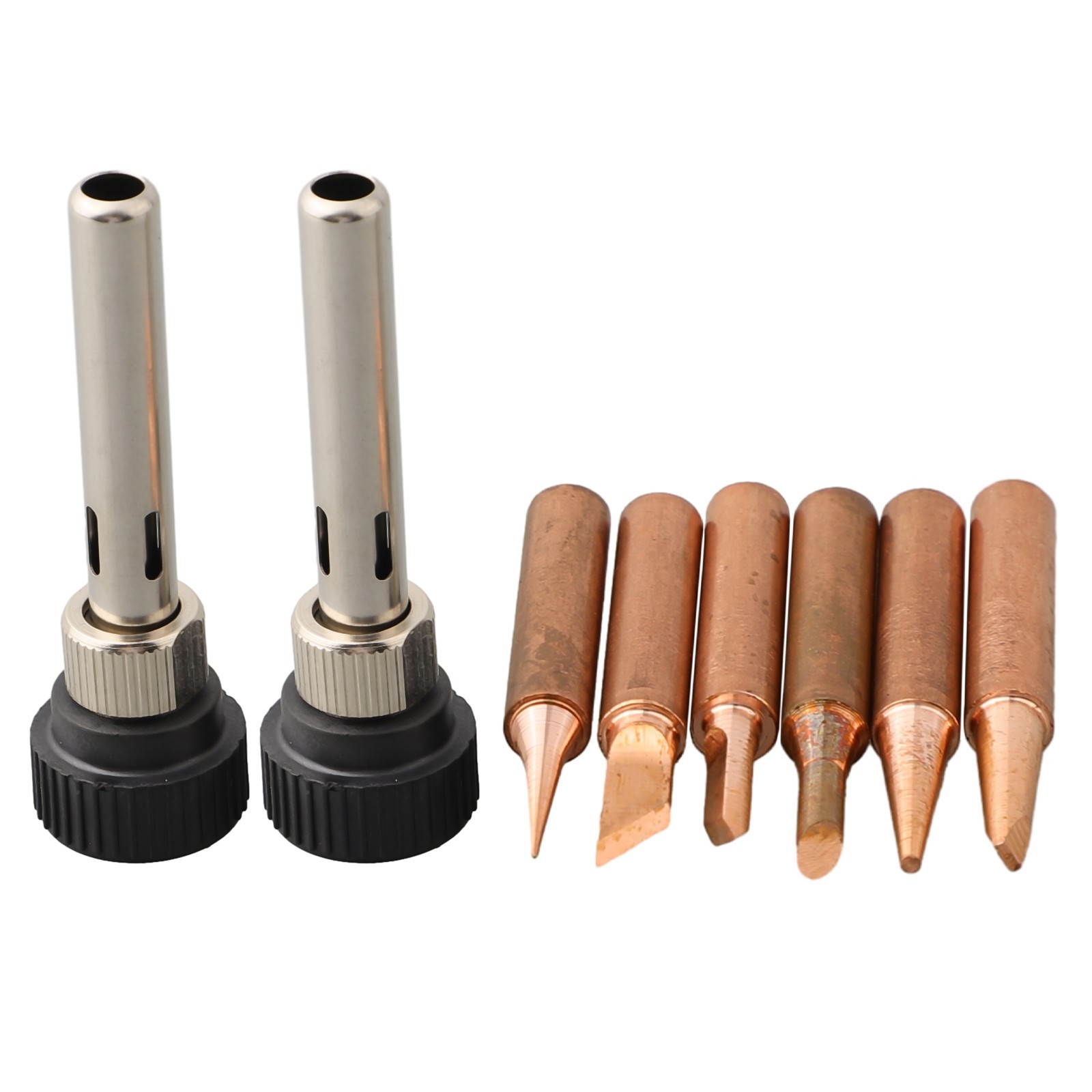 Soldering Tips Kit Suitable For 936 937 938 969 With Handle Adapter Set