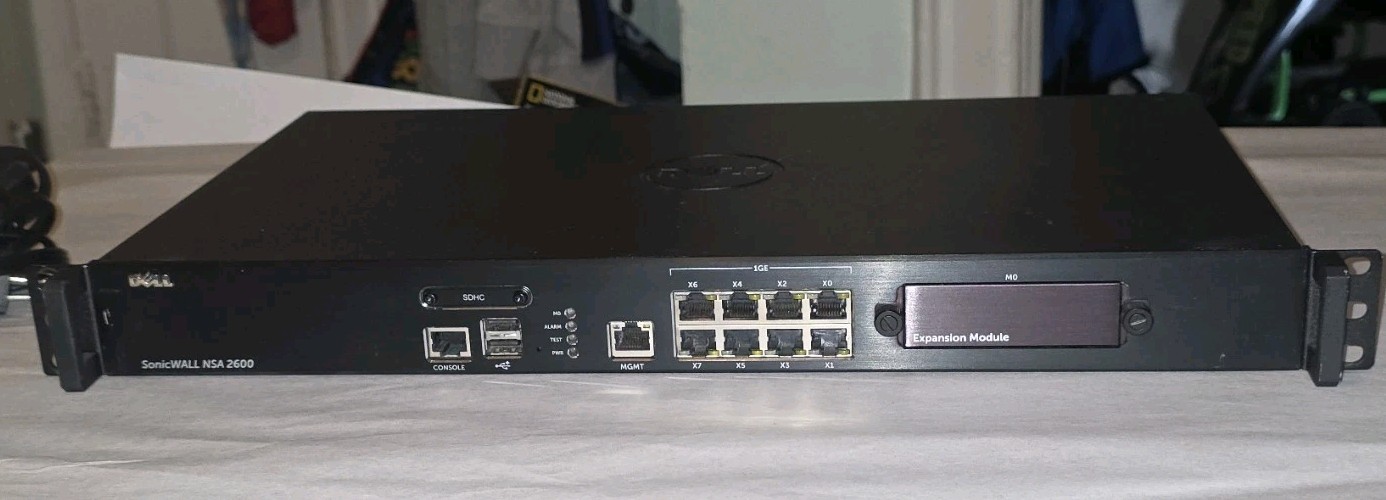 Dell SonicWALL NSA 2600 Network Security Appliance Firewall 01-SSC-3860