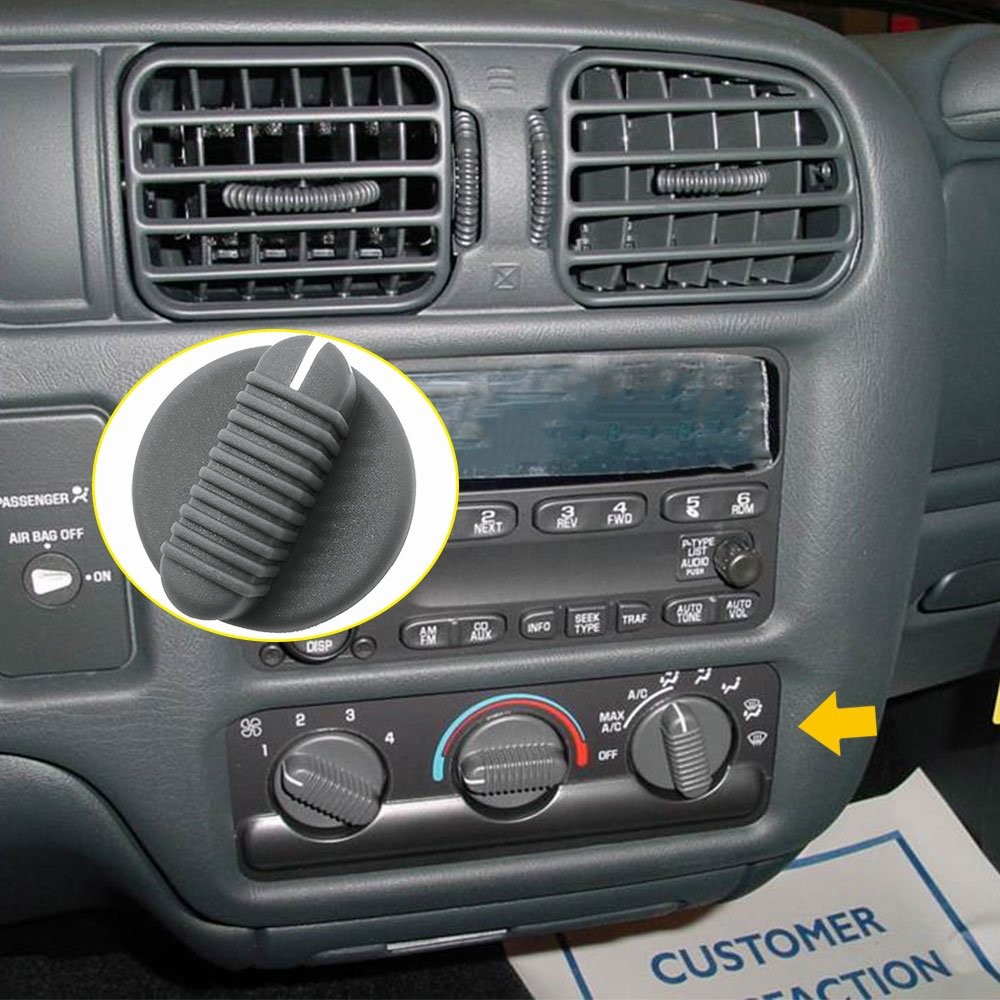 Fit For GMC Jimmy 1998-2005 1998-2004 Sonoma A/C Temp Climate Control Knob Black