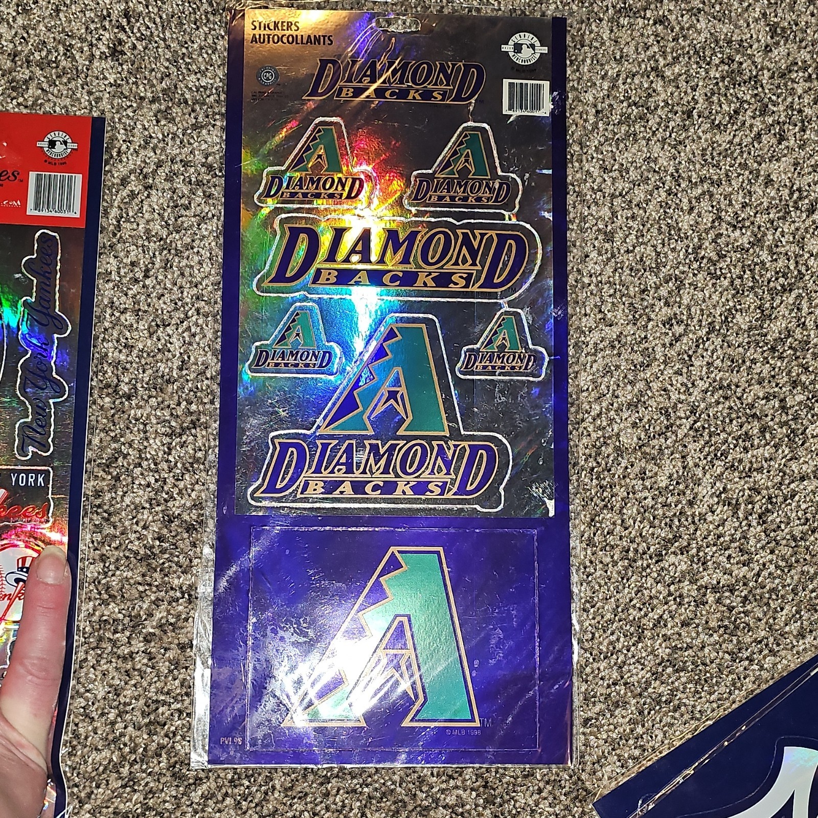 Arizona Diamondbacks 1998 Vintage Officially Licensed Baseball Sticker Sheet
