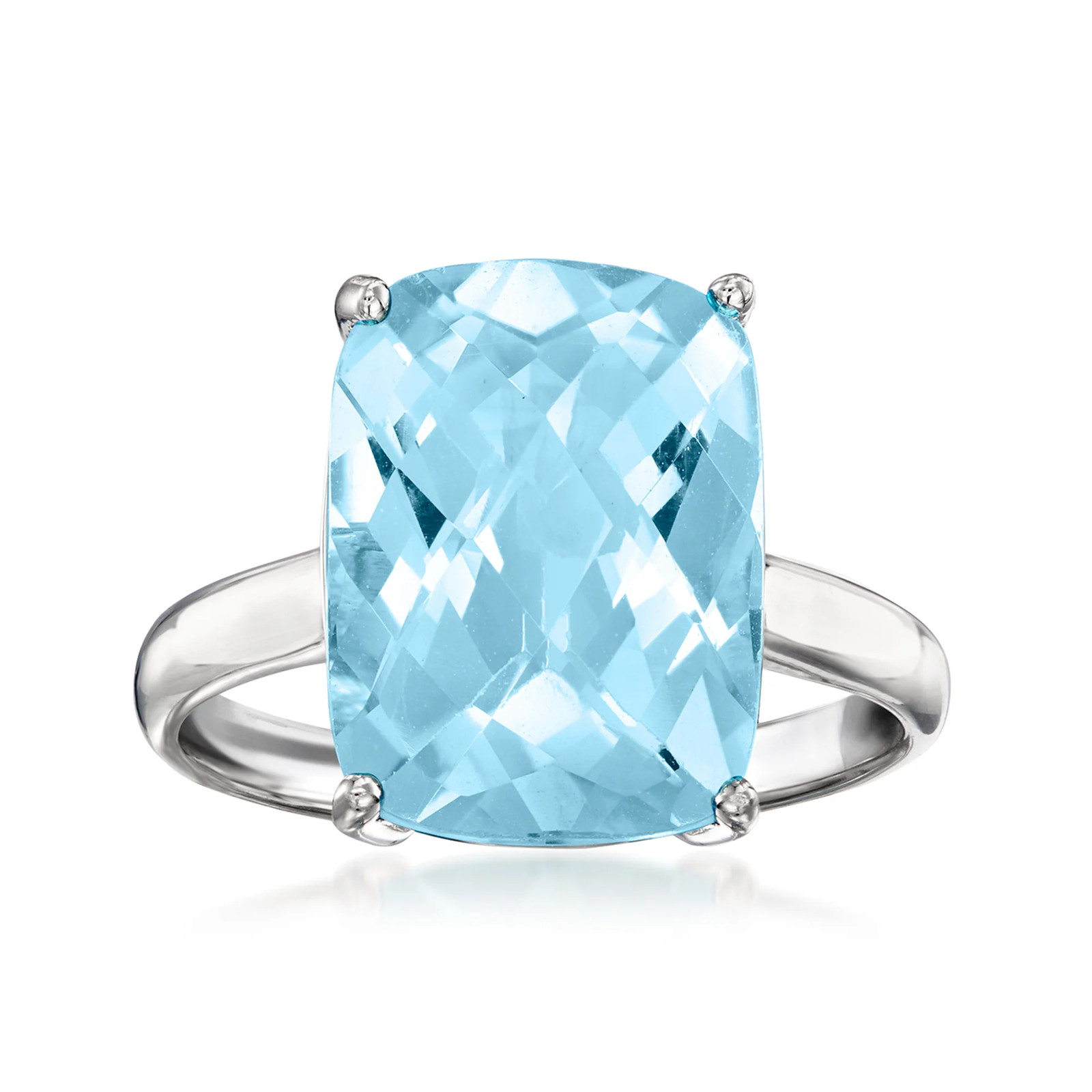 Ross-Simons 6.50 Carat Sky Blue Topaz Ring in Sterling Silver