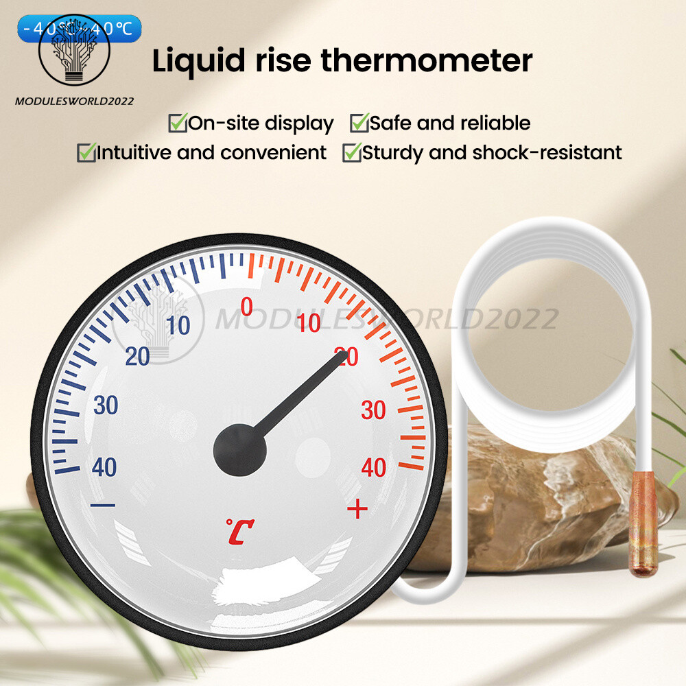 High Precision Household Pointer Liquid Rising Water Thermometer With Probe