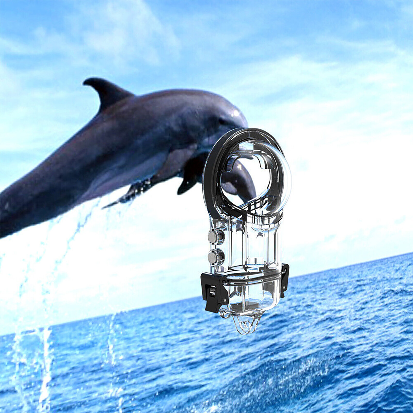 Waterproof Case Panoramic Camera Diving Case Protective Frame for Insta360 X3