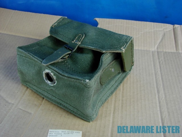 Military German/Russian ? Geen Canvas Radio Tool Ammo Bag NOS