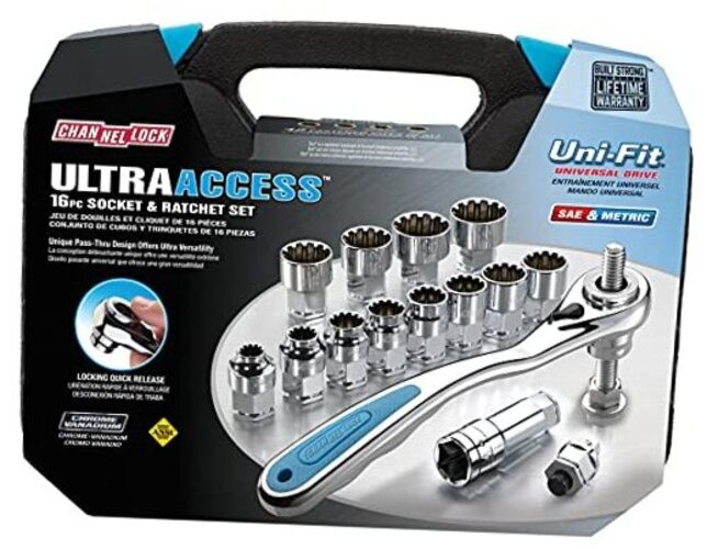 39100 Ultra Access Socket Set, 16 Piece, Chrome/Nickel