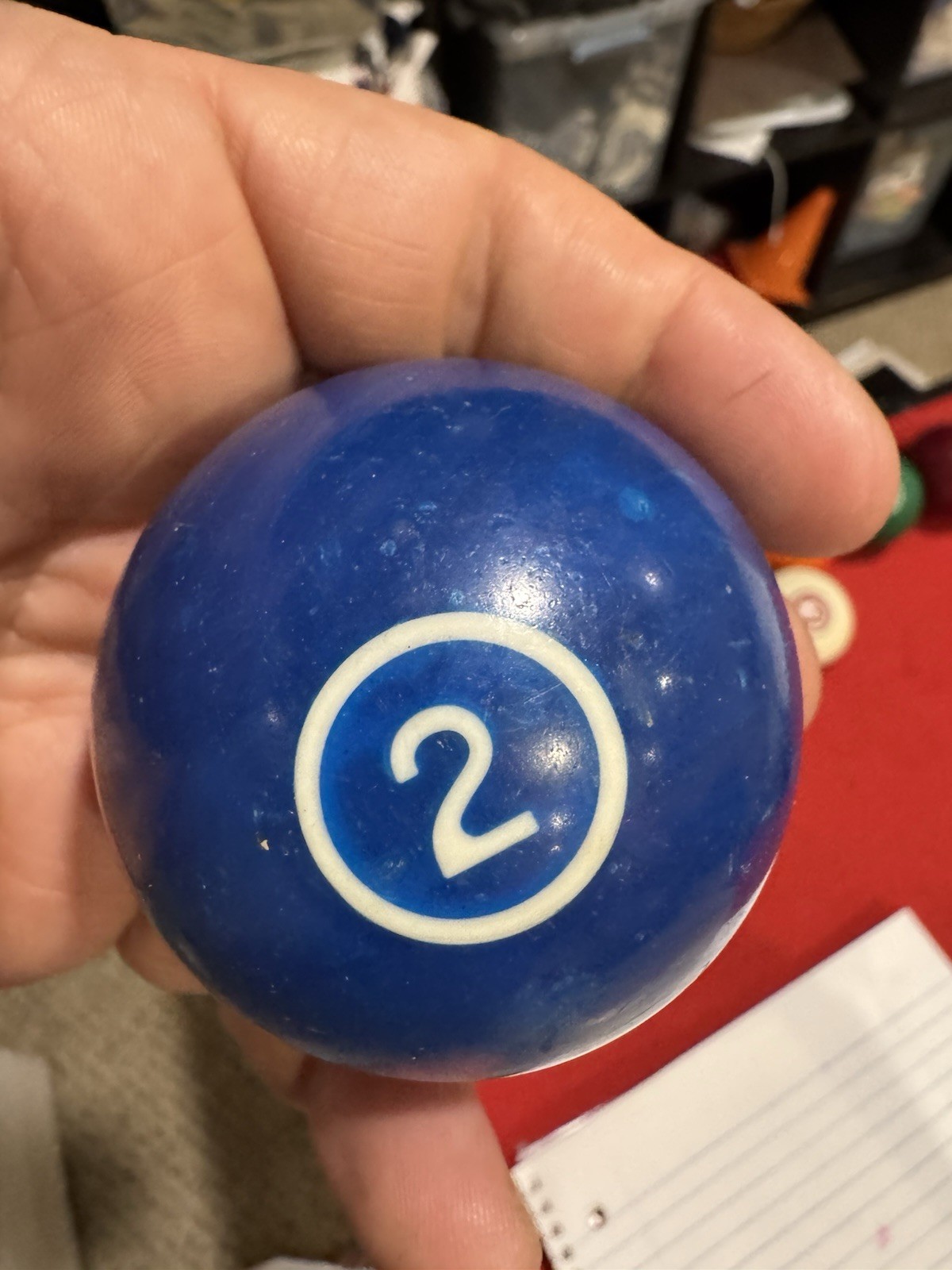 VTG Replacement Number #2 Albany Hyatt Billiard Ball Co. Pool Bullseye Design
