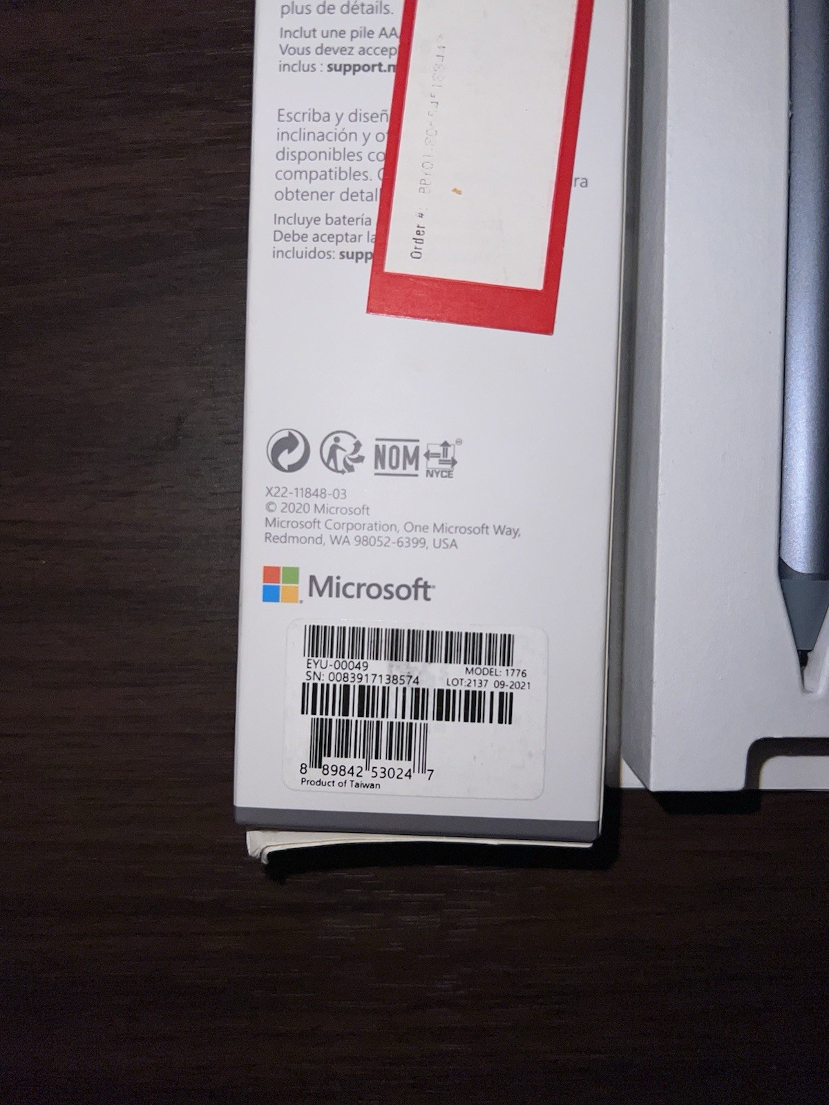 *New* Microsoft Surface Pen Stylet Model 1776 Ice Blue