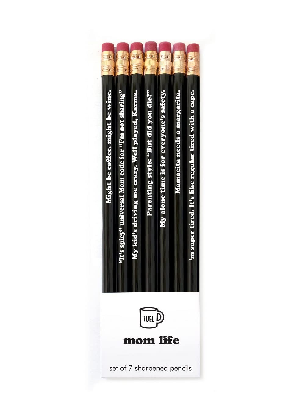 Snifty SPP7024 Mom Life Pencil, Set of 7,Other Collectible Pencils