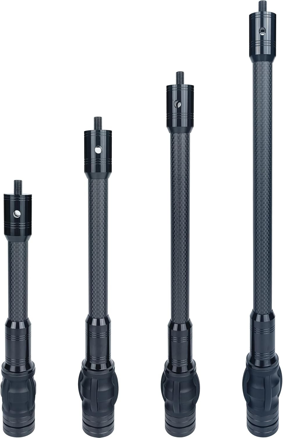 Carbon Archery Bow Stabilizer Single Side Adjustable V-Bar Mount Quick Disconnec
