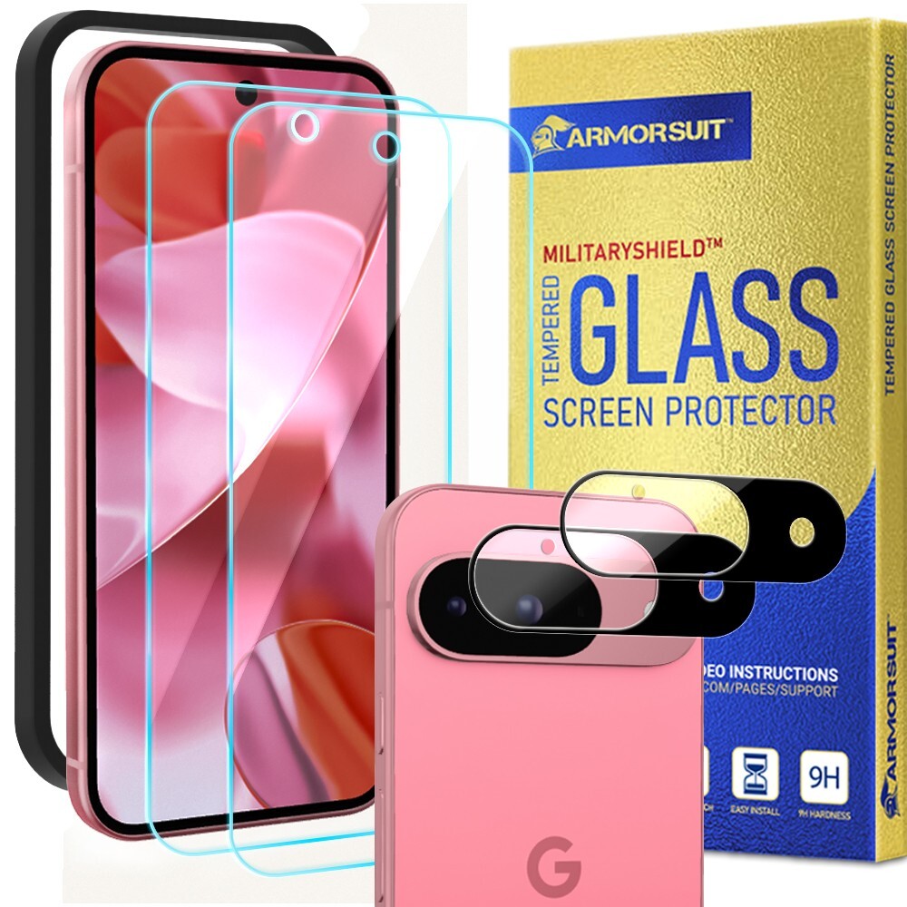[2-Pack] ArmorSuit Google Pixel 9 (2024)Tempered Glass Screen + Camera Protector
