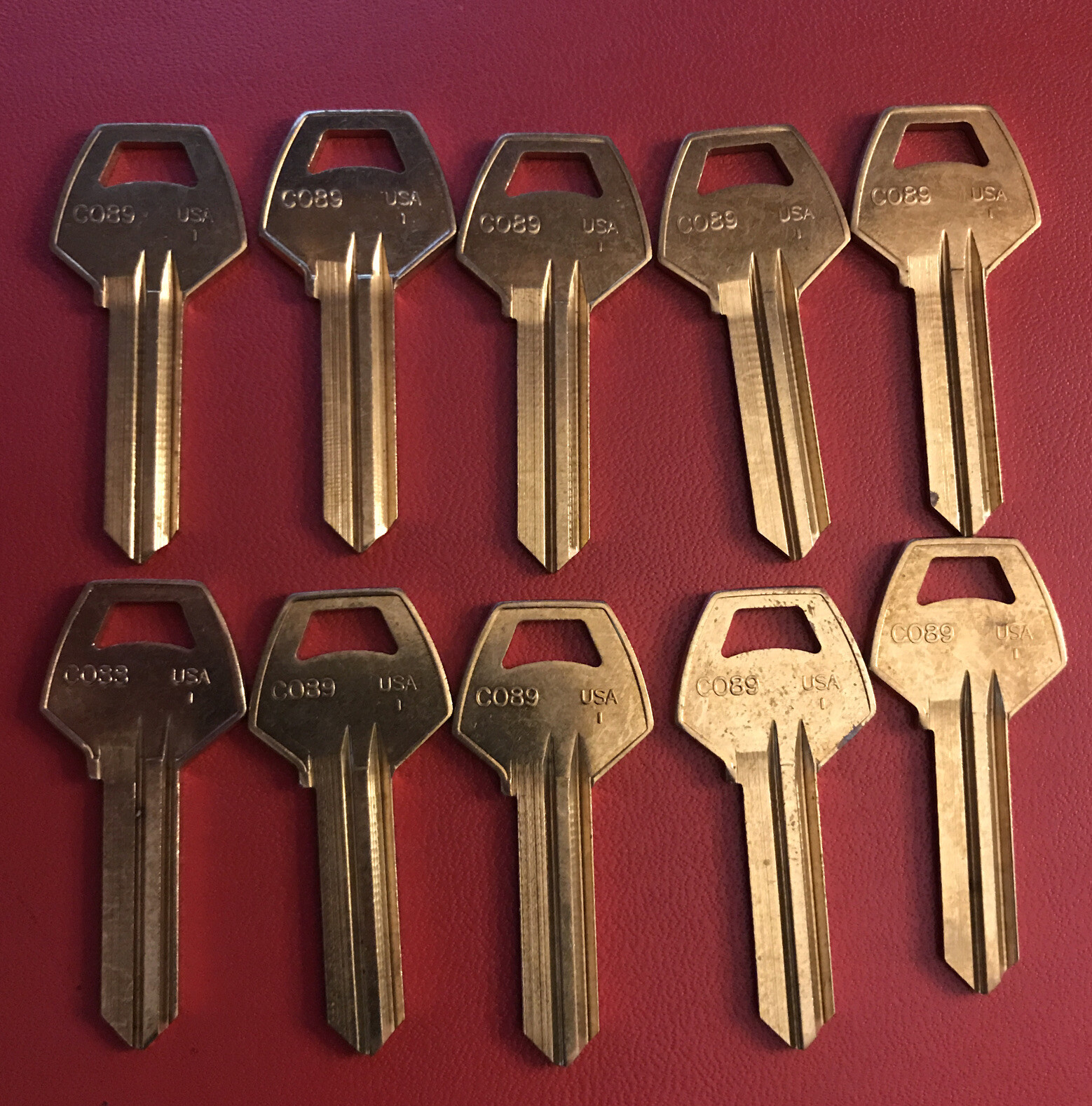 CO89 Key Blanks, Set of 10, Locksmith                         [KB5]