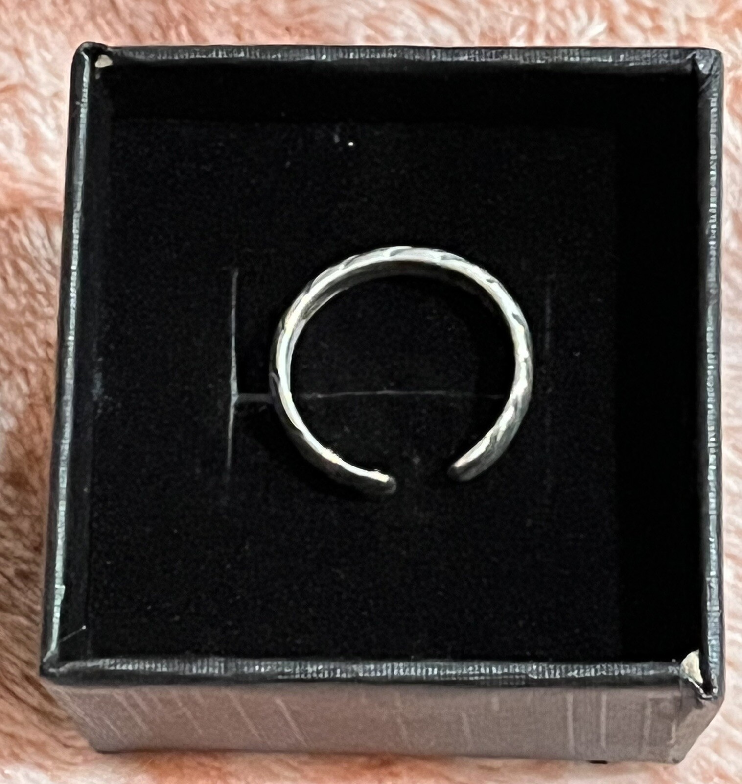 sterling silver Stripe toe ring
