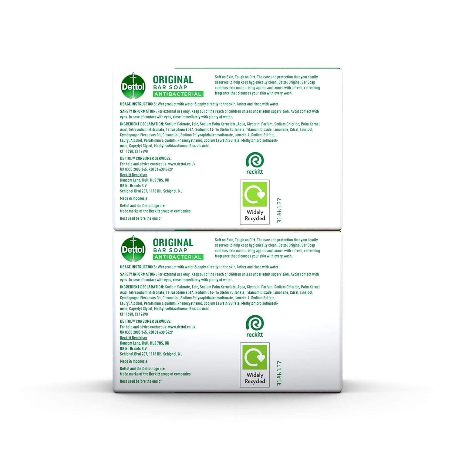 Anti Bacterial Original Soap 100g Twin Pack Dermatologically Tested