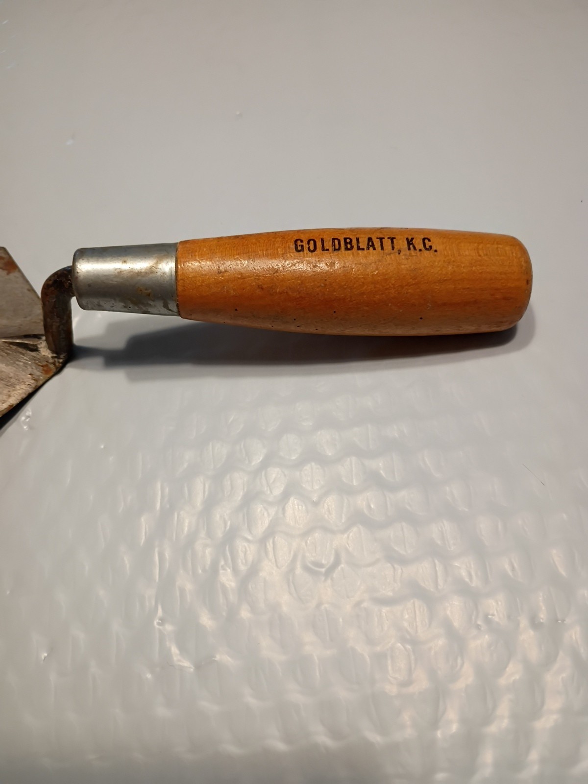 Vintage KC Goldblatt Trowel With Wood Handle Made In Japan