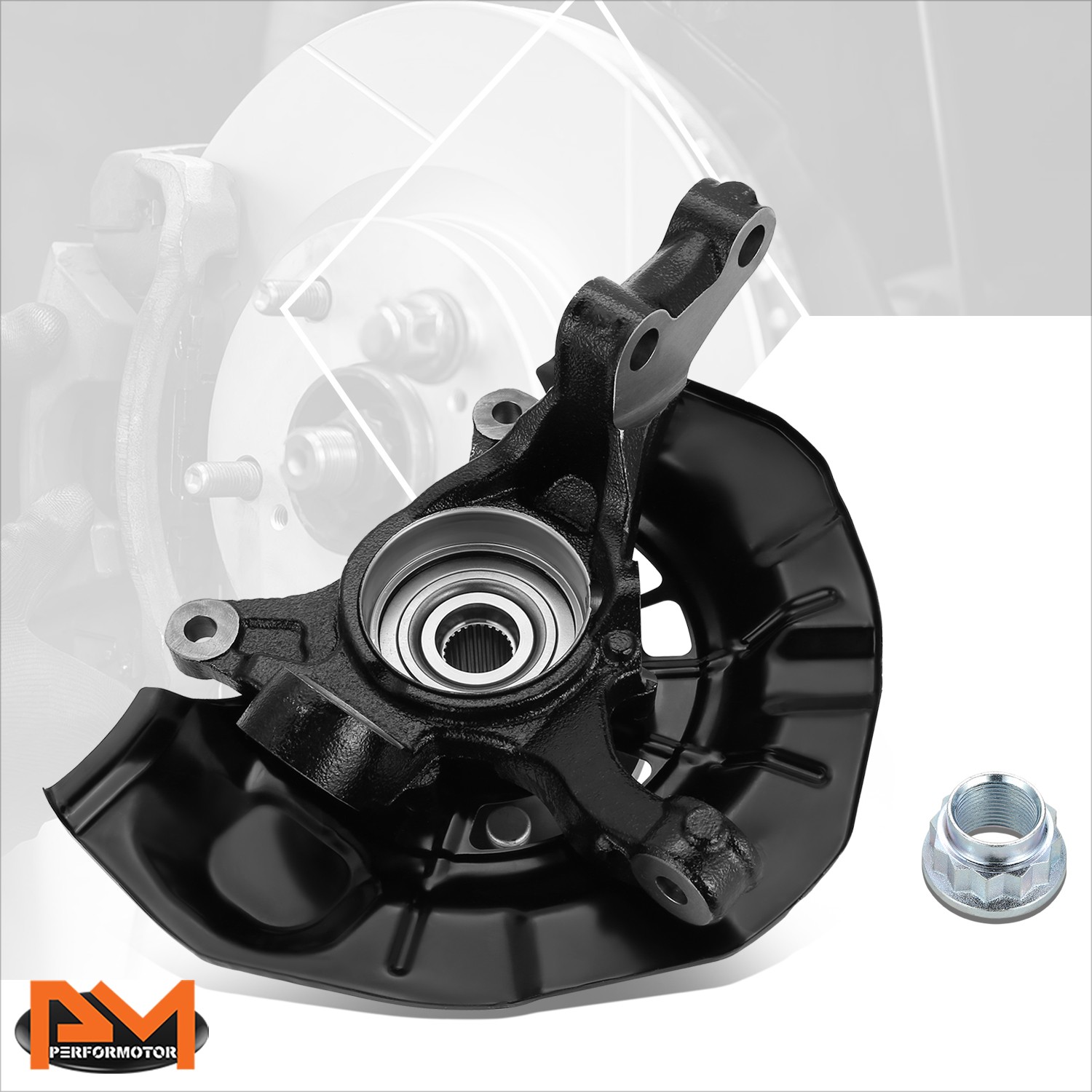 For 07-11 Toyota Camry 2.4L Hybrid Front Passenger Side Loaded Knuckle Assembly