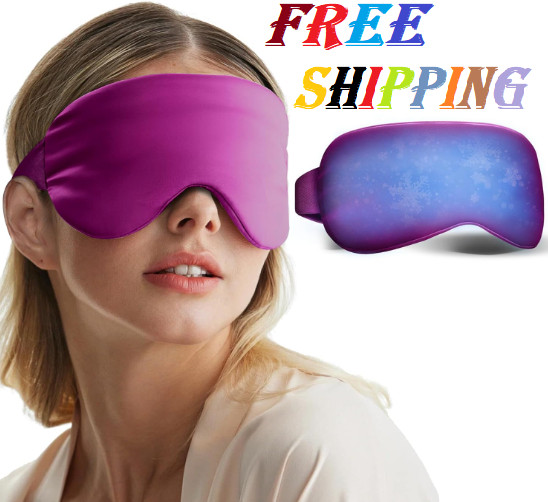 Cooling Eye Mask for Puffy Eyes - FSA HSA Eligible, Cold Compress for Migraines