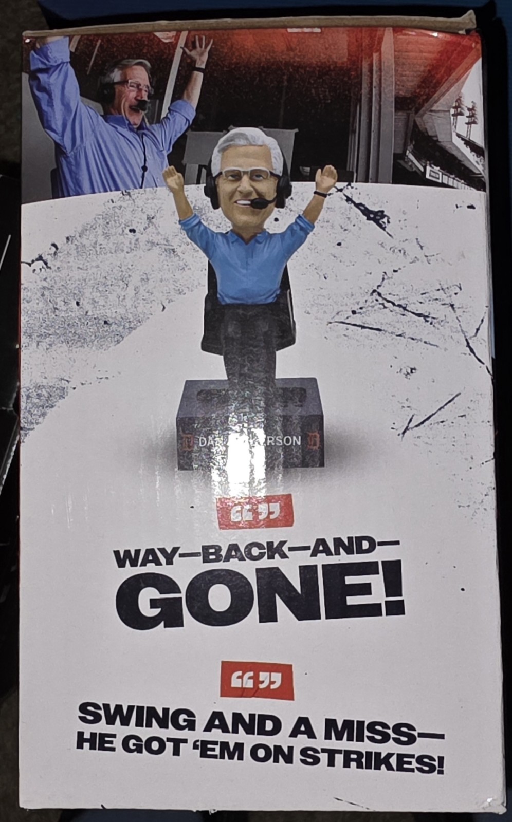 Dan Dickerson Detroit Tigers bobblehead SGA 4/27/24 25th Season BRAND NEW