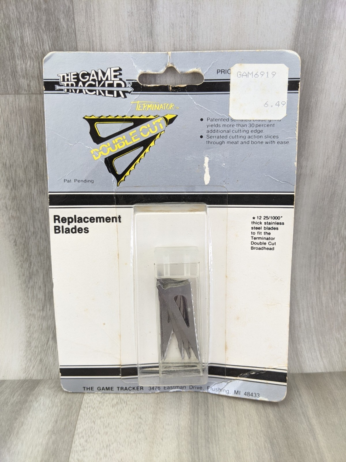 Game Tracker Terminator Double Cut Broadheads Replacement Blades - 12 Pack
