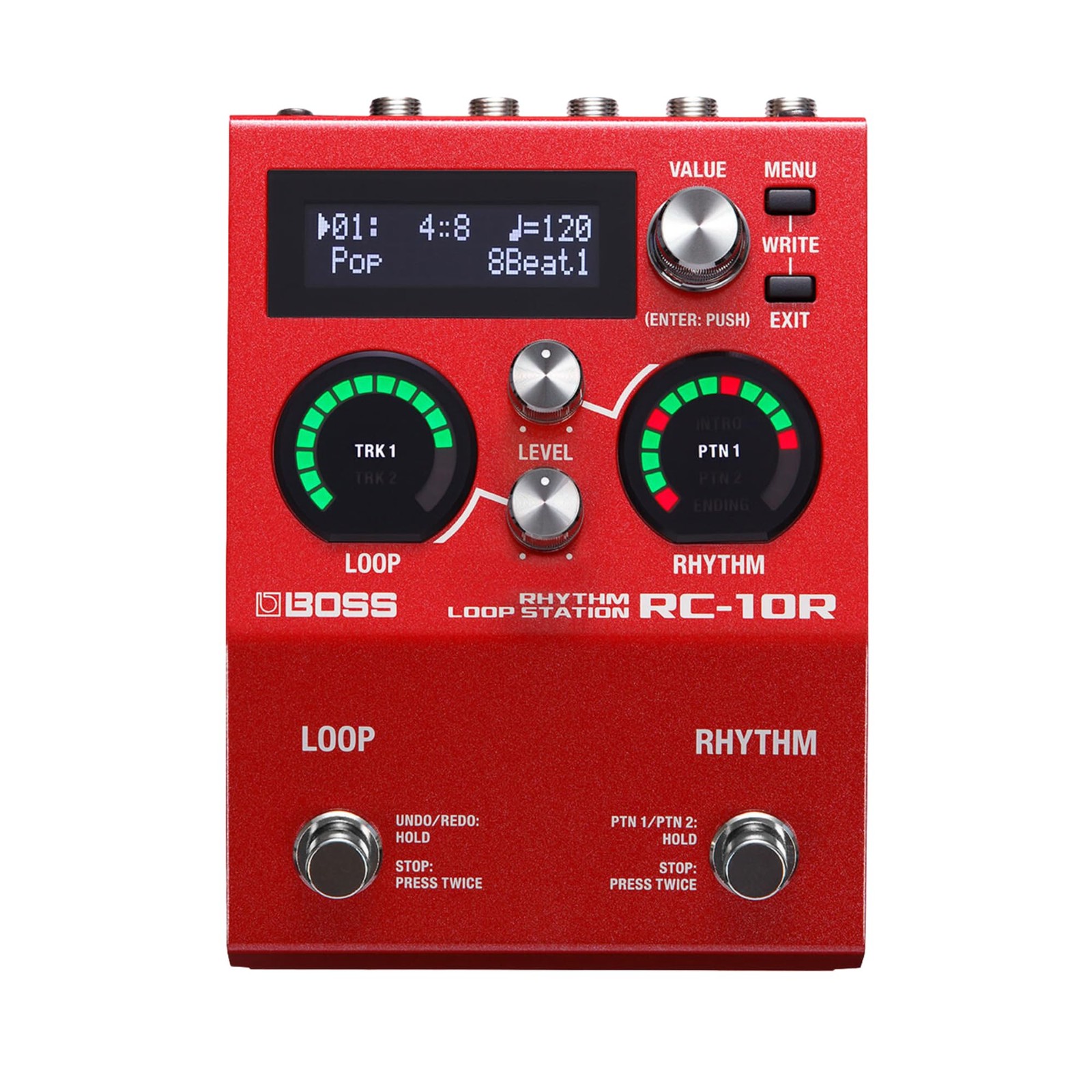 BOSS Rhythm Loop Station RC-10R Looper 280 rhythm patterns 16 built-in drum kits