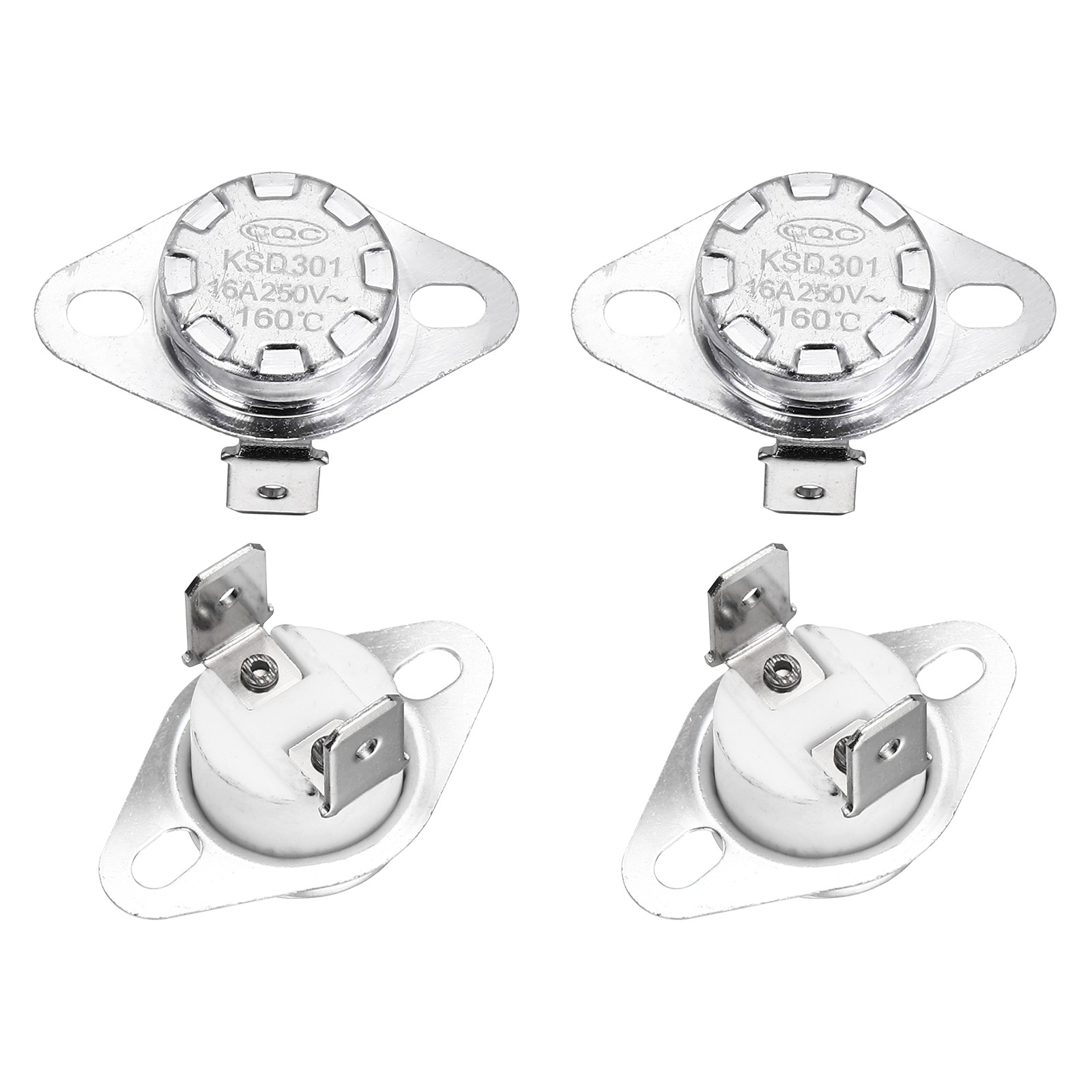 KSD301 Thermostat 160℃/320°F 16A  N.C Temperature Switch 4 Pcs