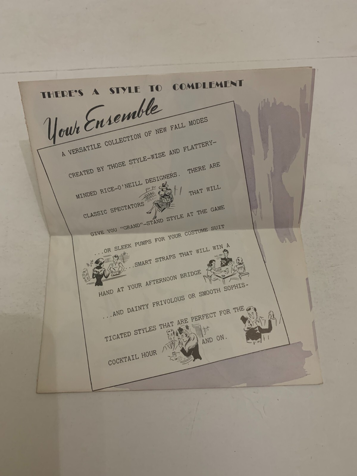 c1940 Nichols and Green Shoe Store Marshalltown Iowa Rice O Neill Shoes Brochure