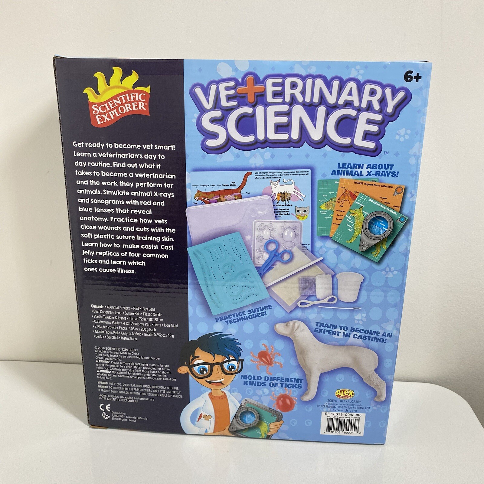 Scientific Explorer Kids Veterinary Science Experiment Kit 23 Pieces NEW
