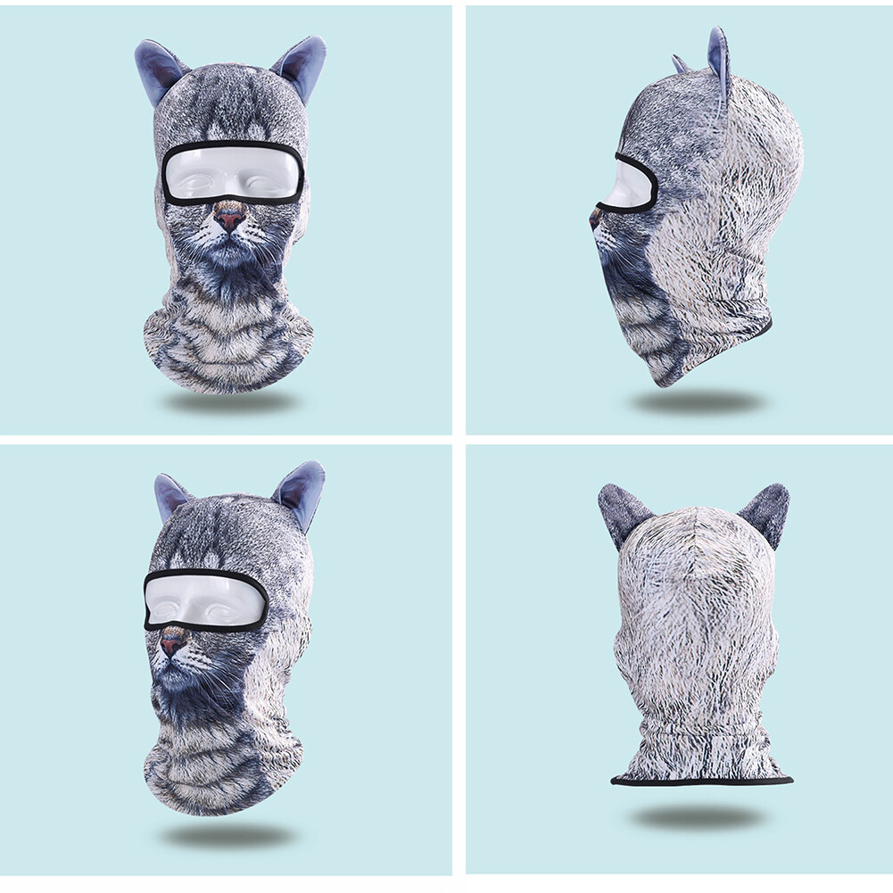 Winter Warmer Balaclava Animal Pattern Face Masks Neck Cover for Cycling Ski USA