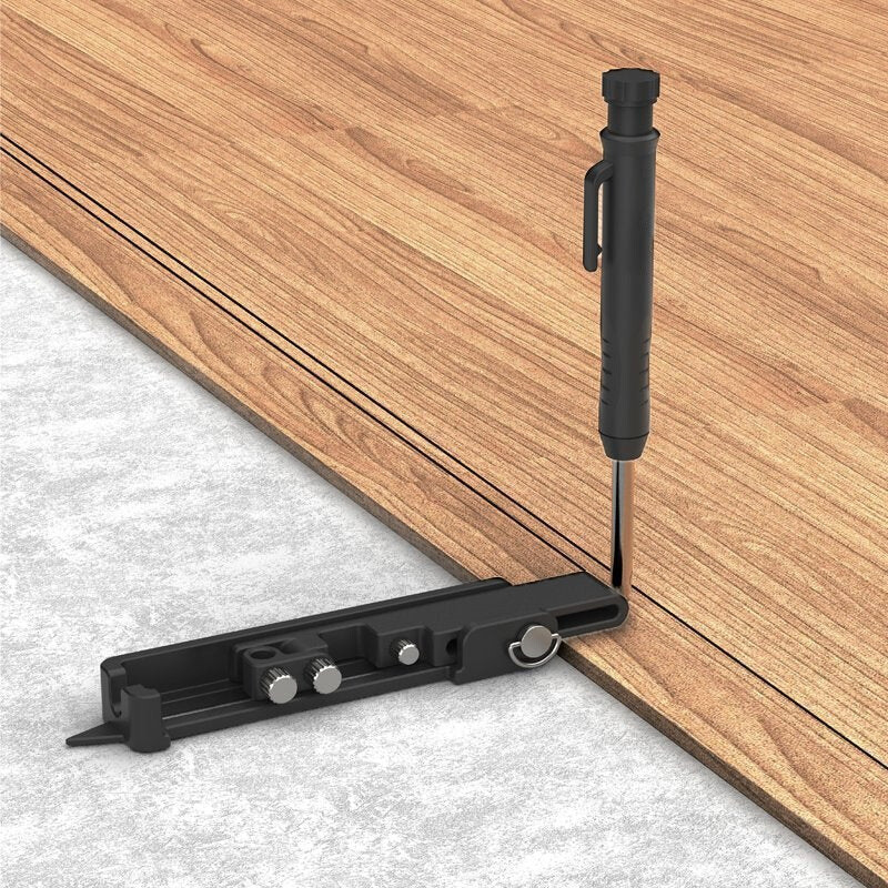 Multi-purpose marking tool -- Aluminium alloy marking tool with deep-well pencil