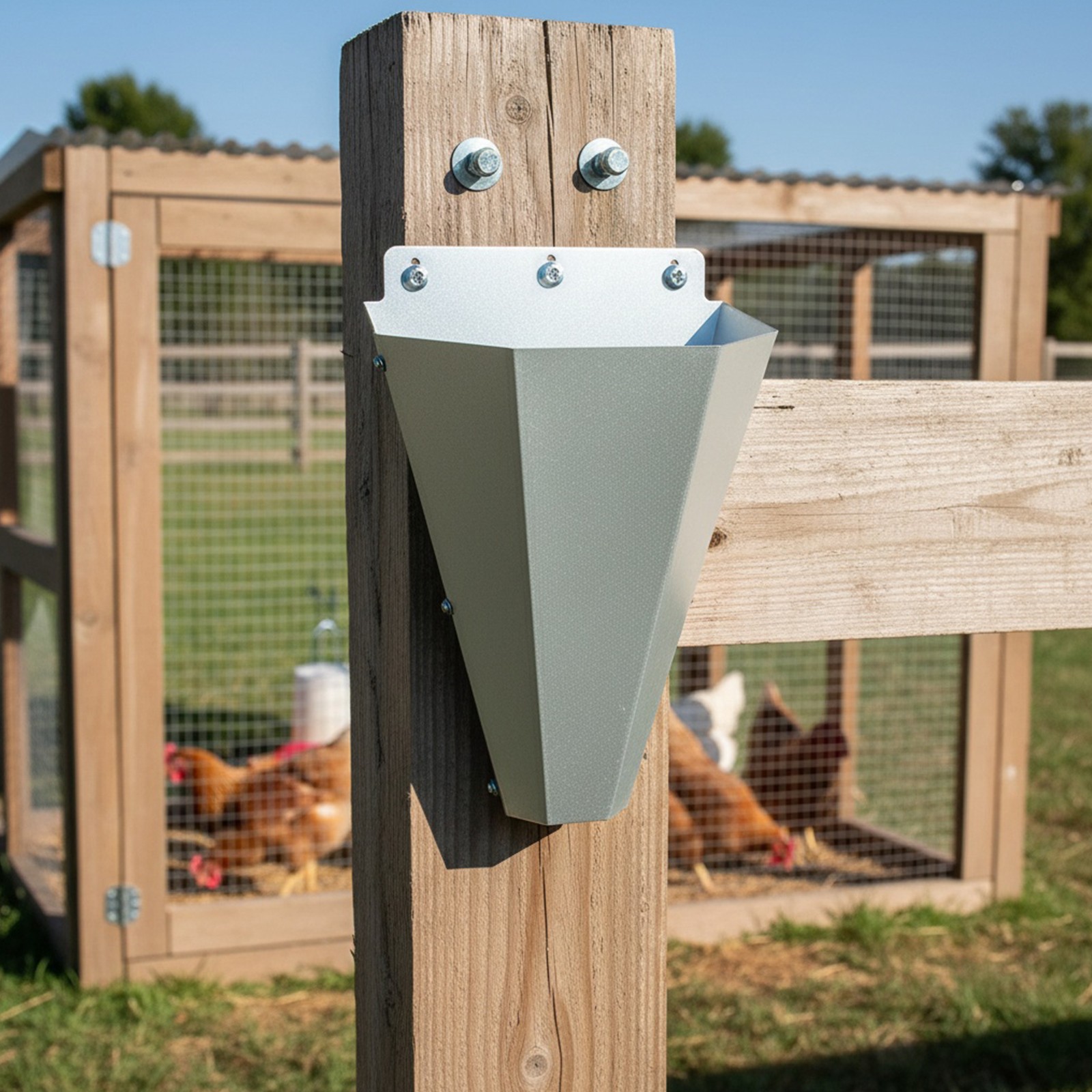 2×Metal Medium Chicken Cone Poultry Restraining and Processing Tool for Poultry