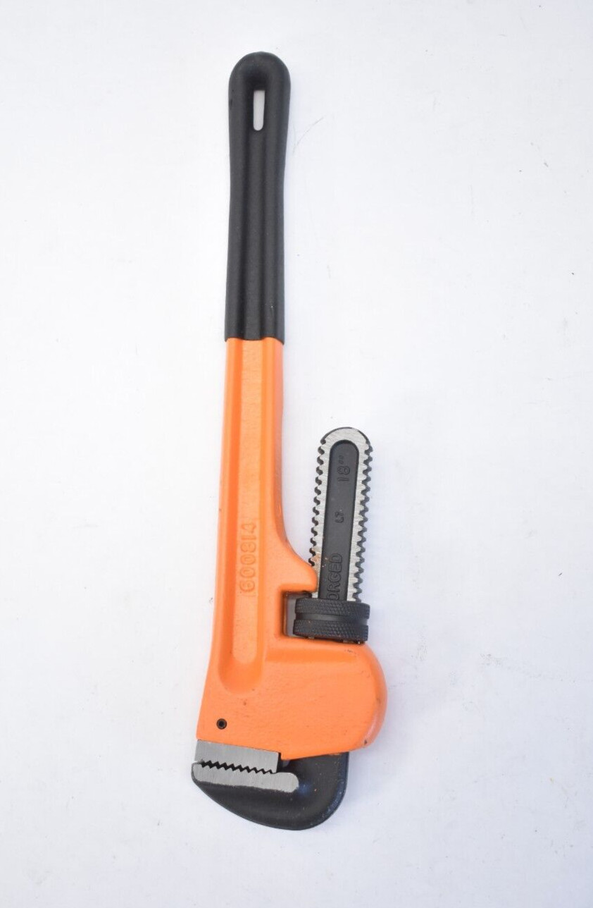 Harden 600814 18" Iron Steel Straight Pipe Adjustable Wrench Plumbing Tool