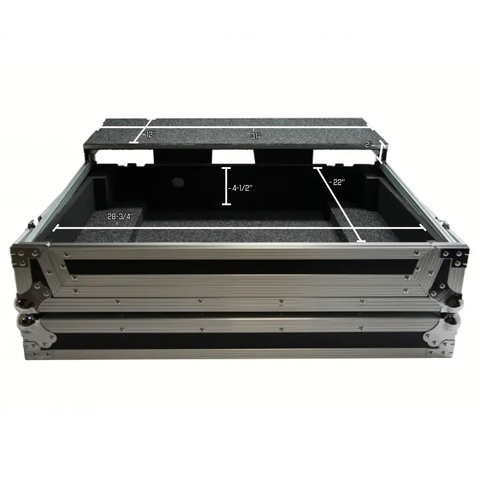 Harmony HCMCX9000LT Flight Glide Laptop Stand DJ Custom Case for Denon Prime 4