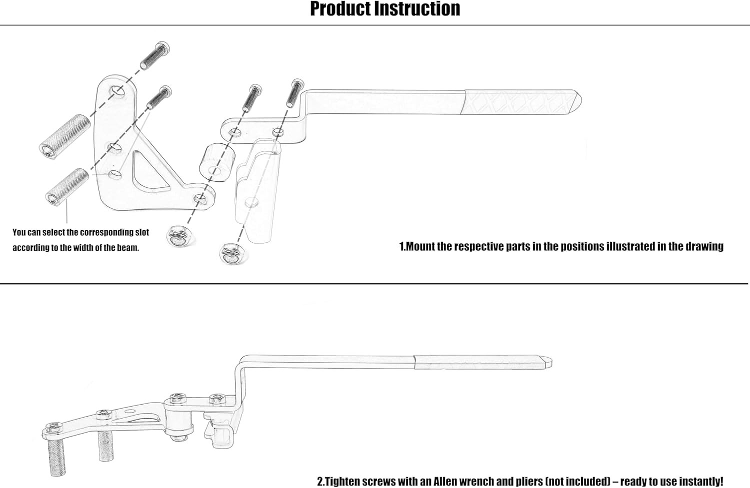 Deck Board Straightening & Removal Tool, Steel Decking Board Bender Tool to Stra
