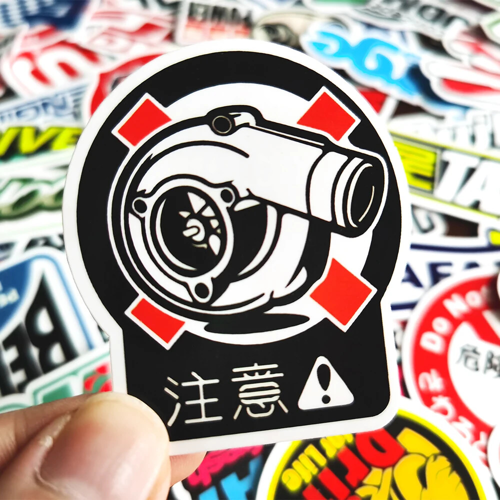 New 10/20/50/100pcs Cool JDM Stickers Auto Car Modify Motorcycle Scooter Bike