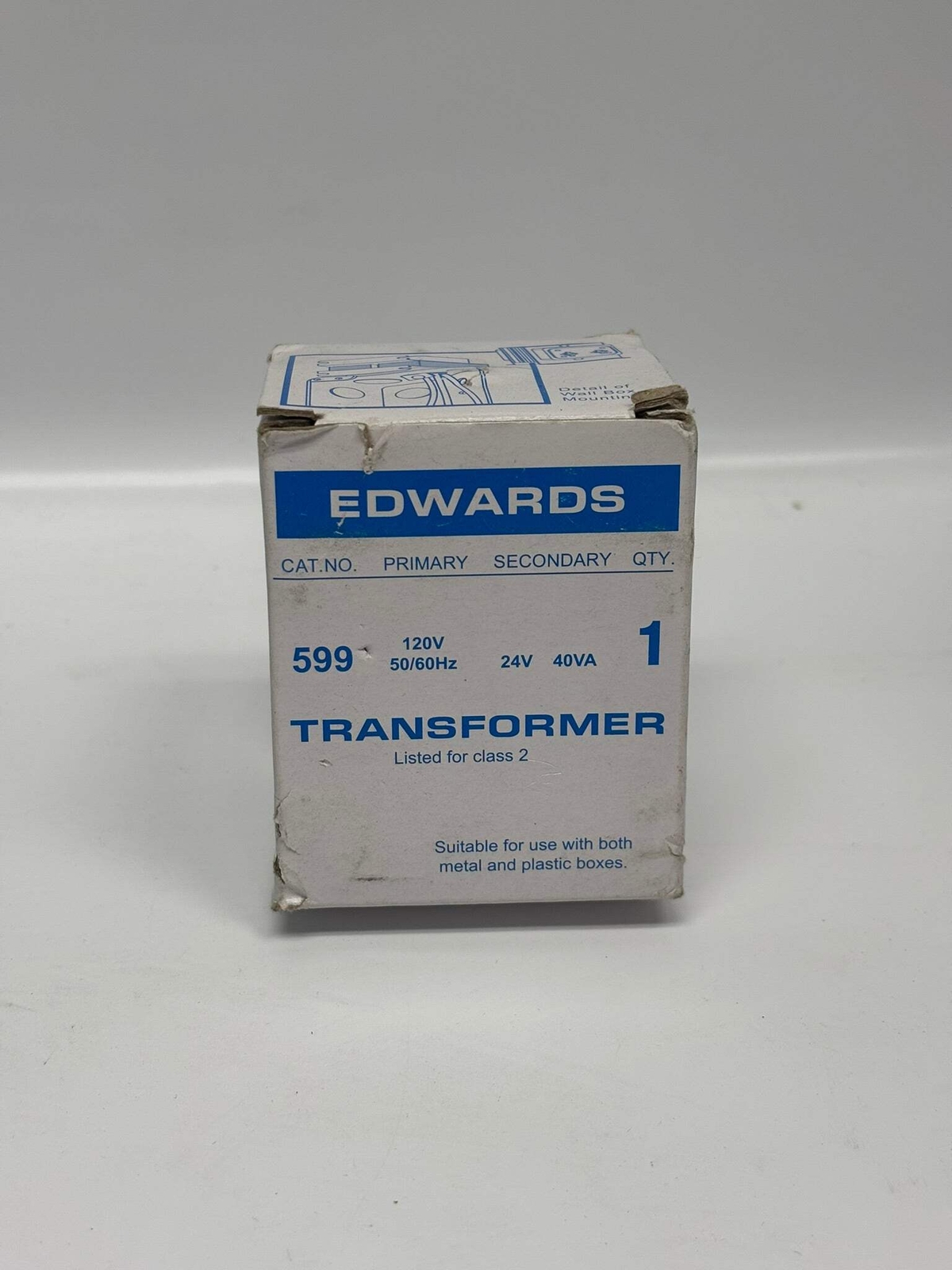 Edwards 599 120V Ac Class 2 Signaling Transformer