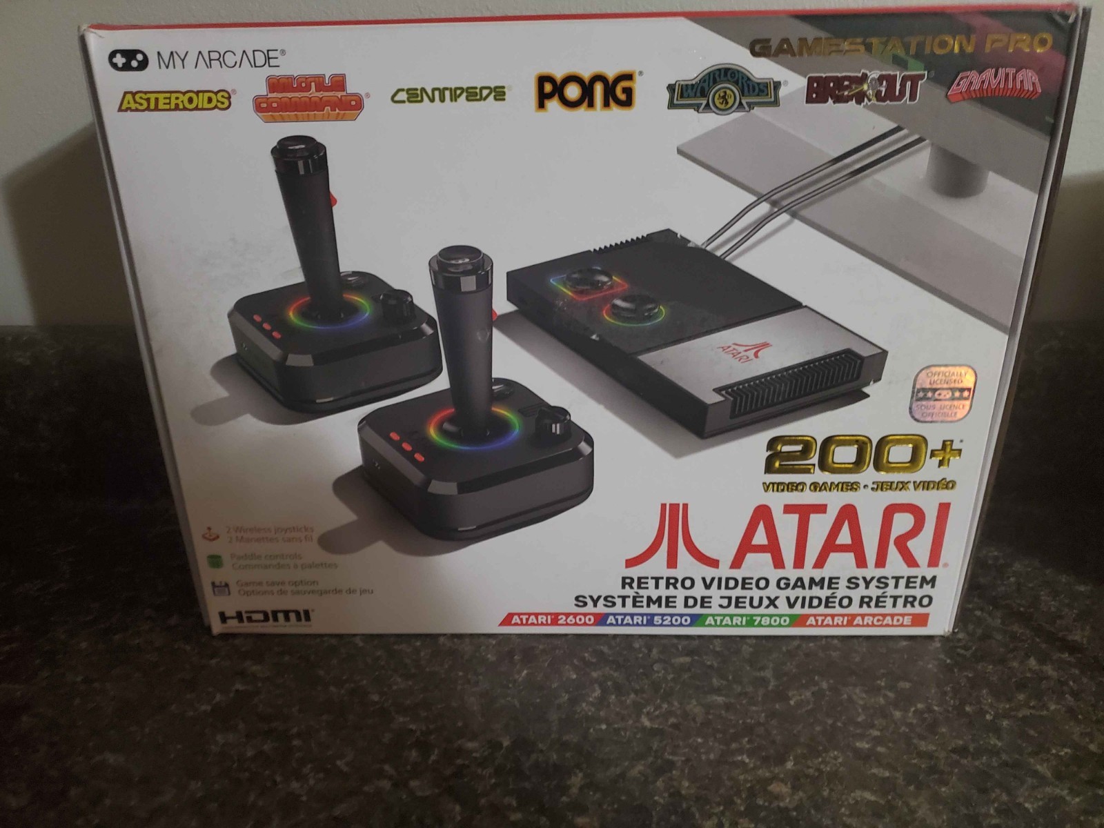My Arcade Atari GameStation Pro HDMI Console Games 7000 - 2 Wireless Controllers