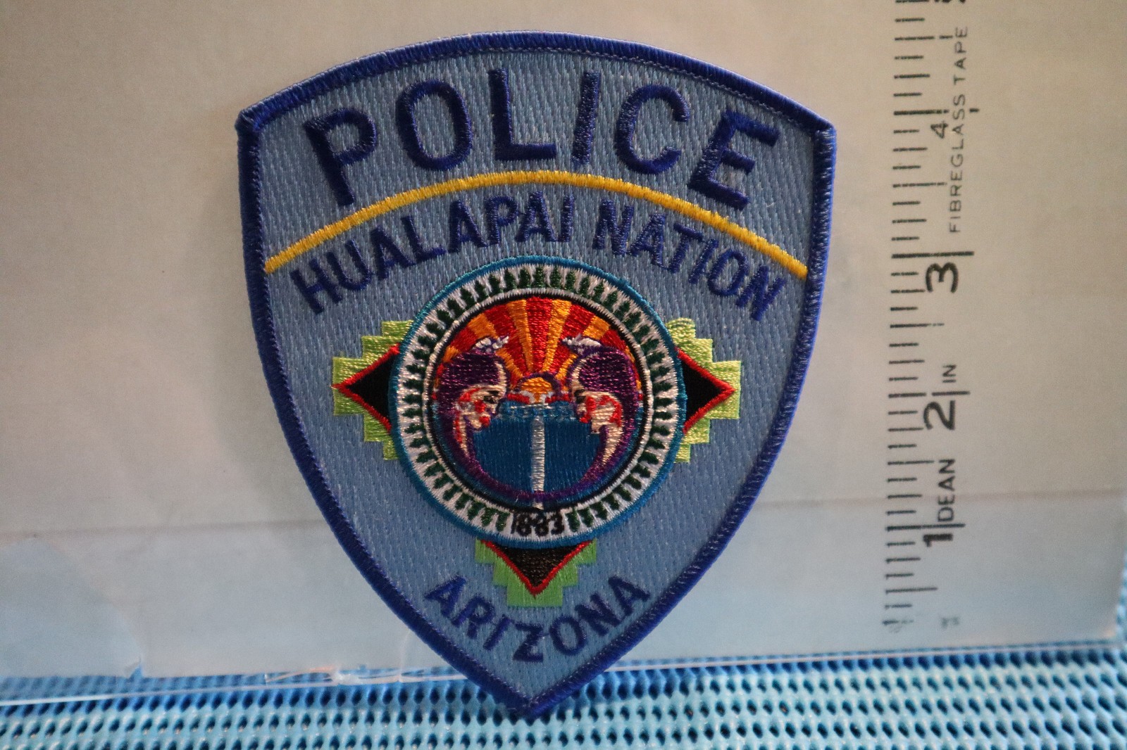 tribal indian police patch HUALAPAI NATION TRIBAL POLICE ARIZONA LIGHT BLUE