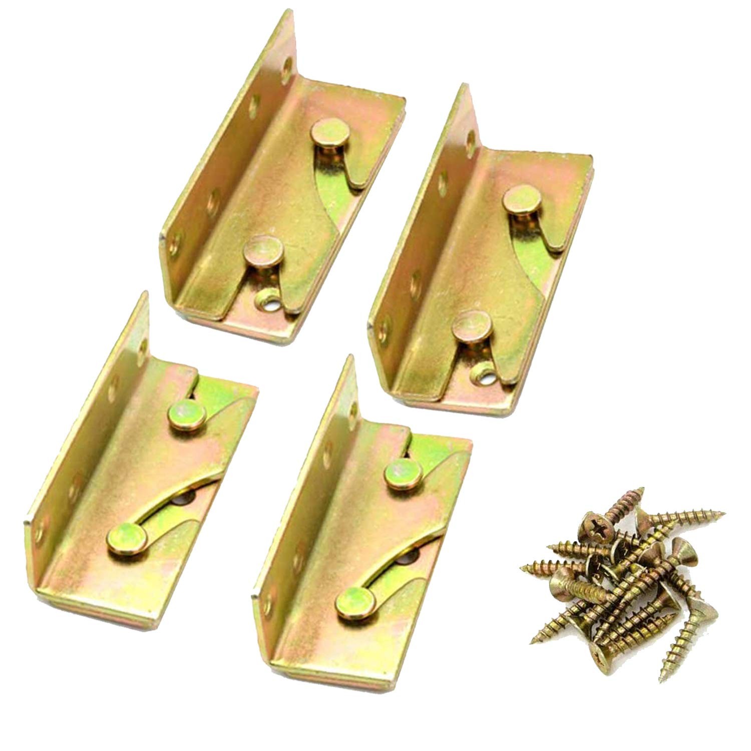 4 Piece Heavy Duty Non-Tenon Rail Accessories, Bracket, Wooden Frame Connecto...