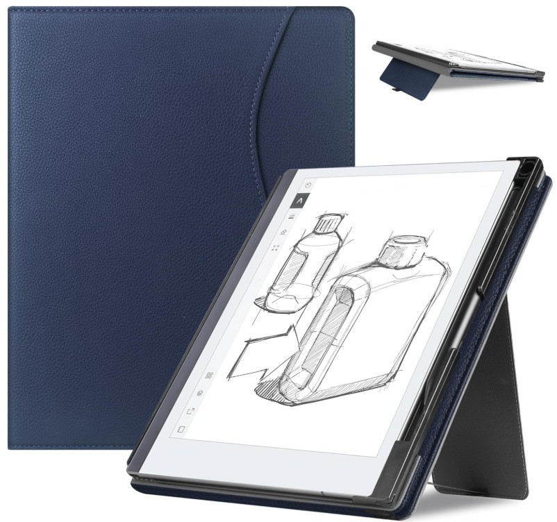 Case Stand Cover for reMarkable 2 10.3" w/ Pen Holder - Navy