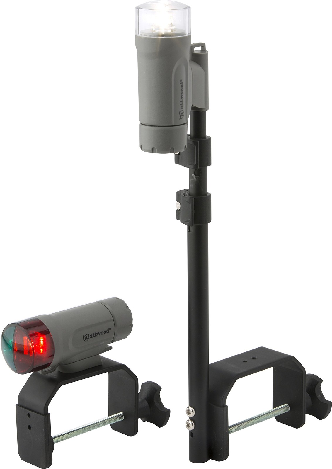 attwood 14190-7 Water-Resistant Portable Clamp-On LED Light Kit with ...