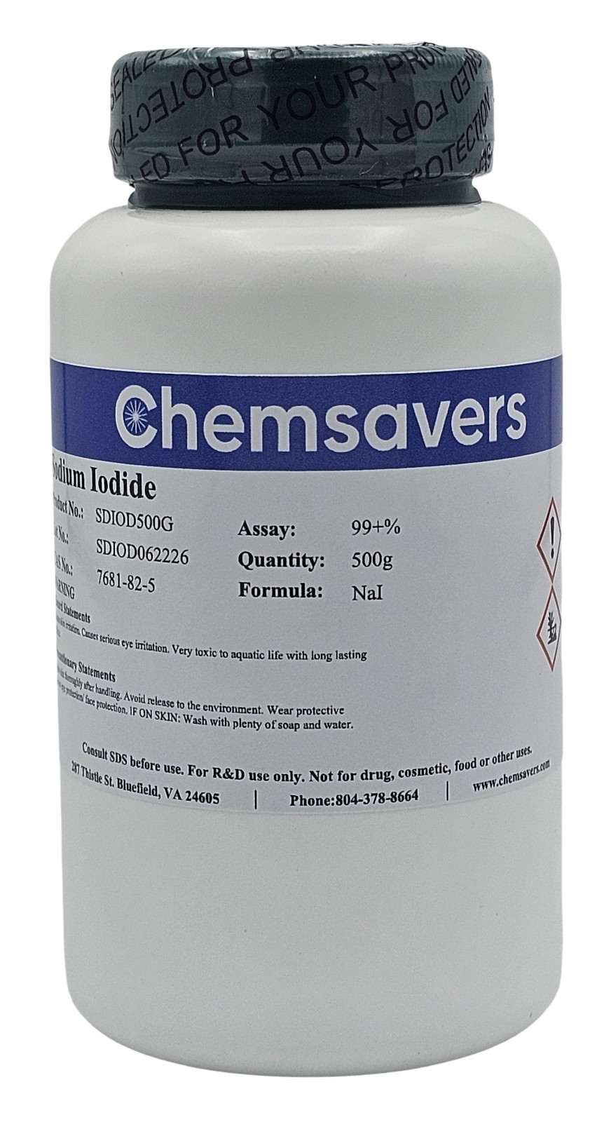 Sodium Iodide, 99+%, 500g
