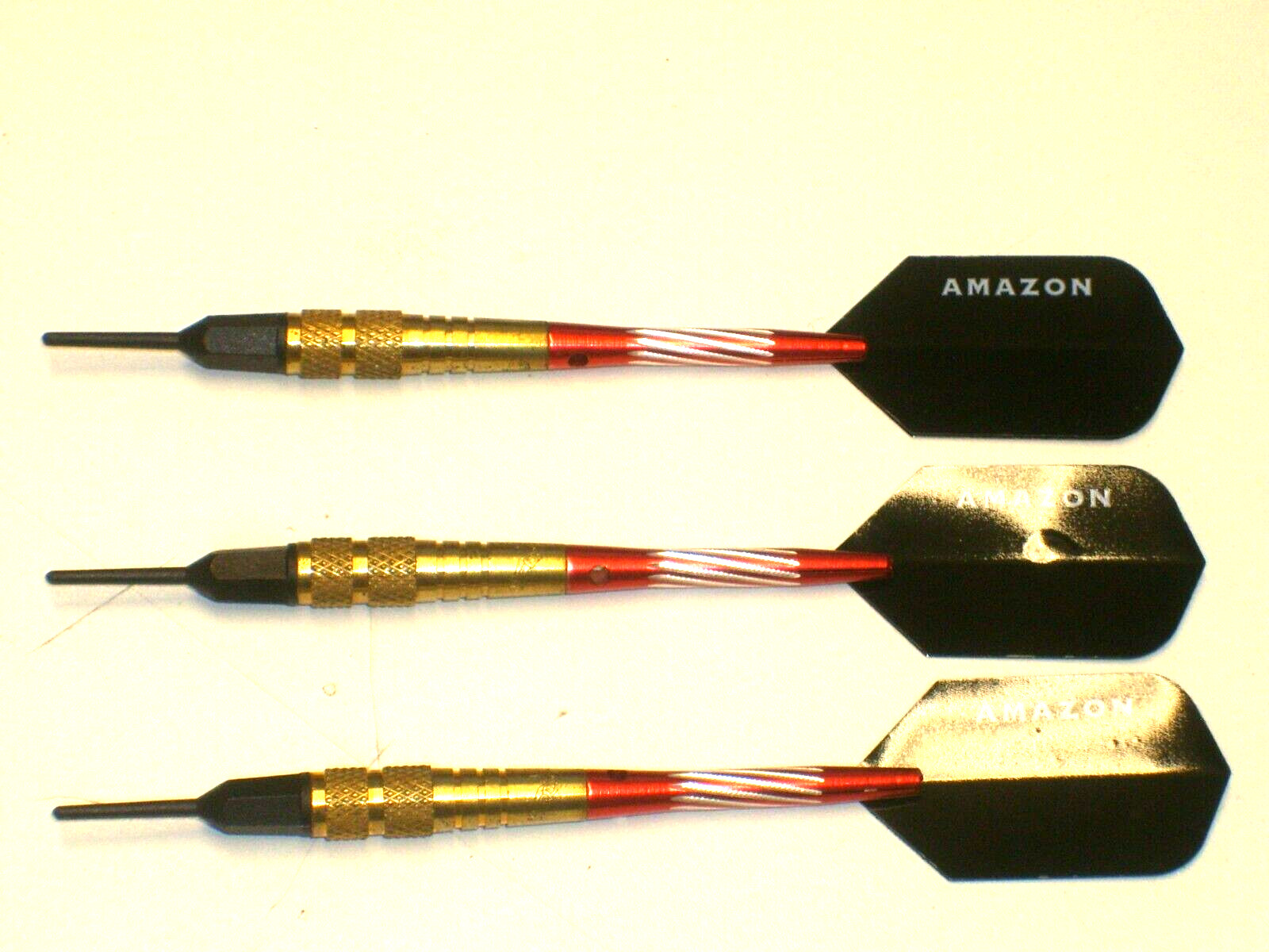 Soft Tip Darts, New, 1/4" 8 Gram Brass with Alum Shafts, N.O.S.#3862