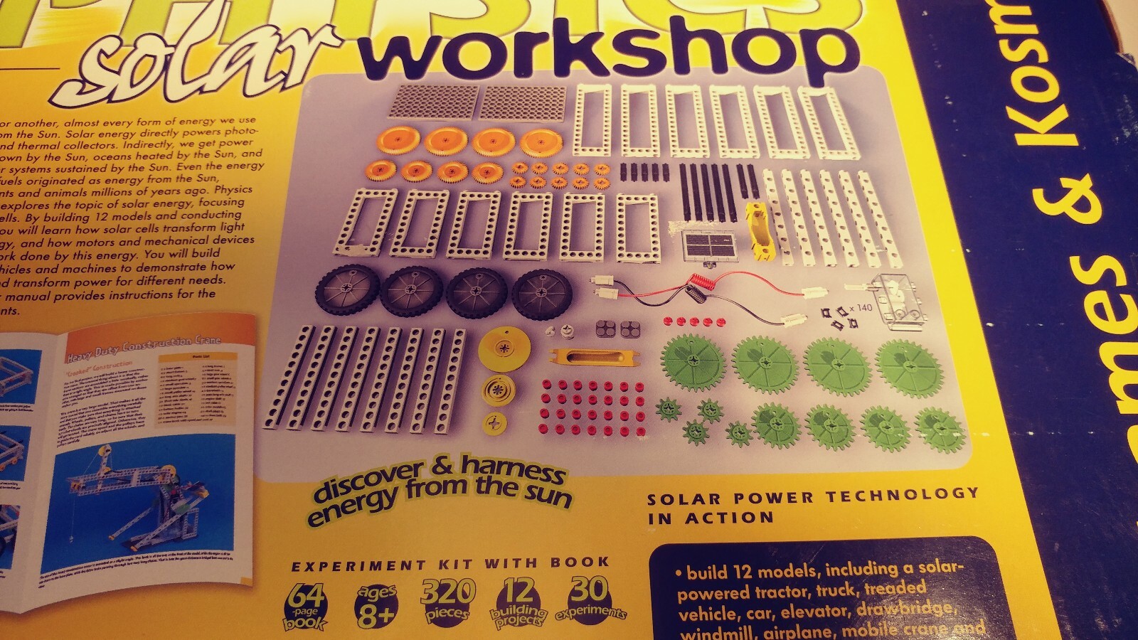 Physics Solar Work Shop Thames & Kosmos Science Experiment Kit Educational STEM