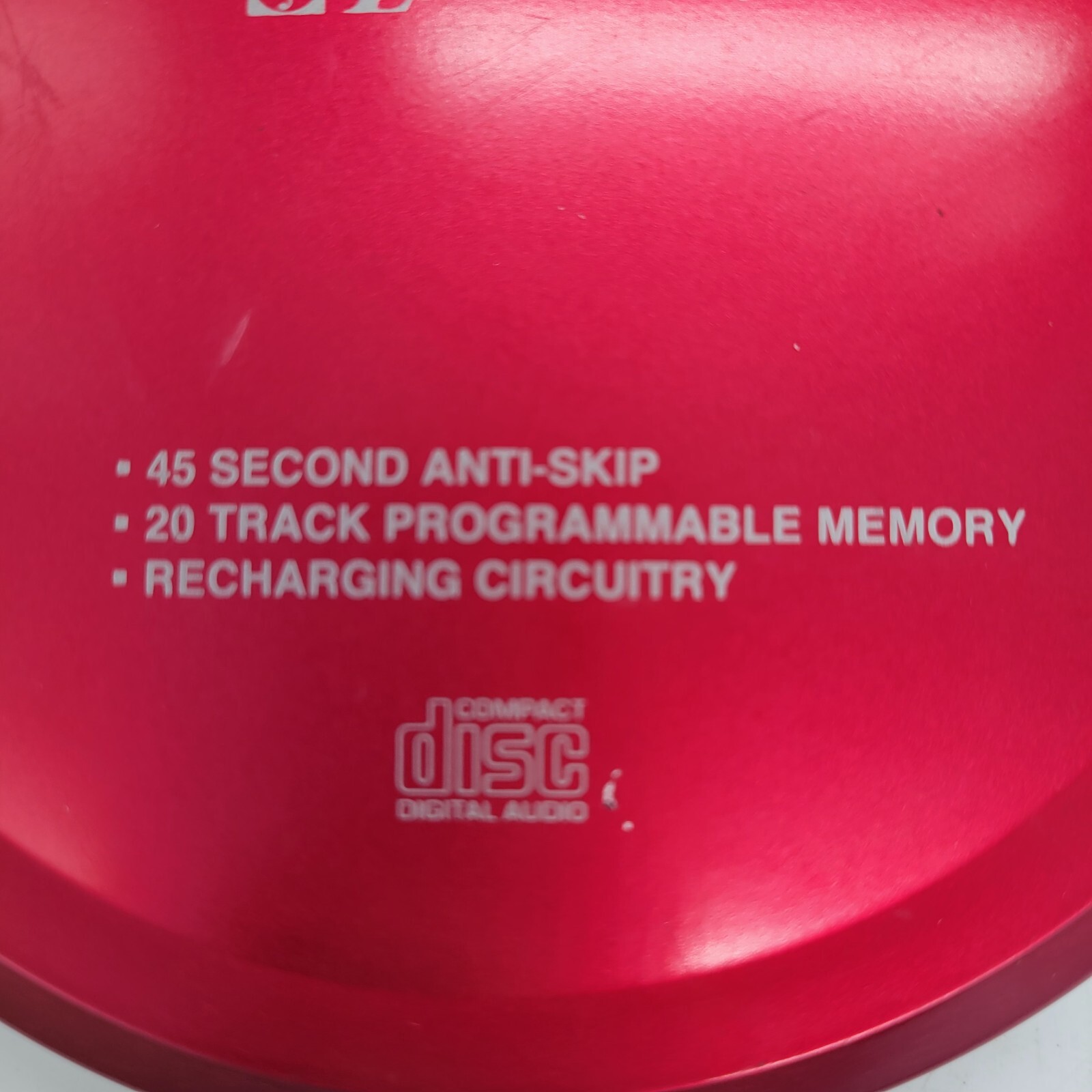 Emerson - HD7090RD Portable CD Player - Red Untested READ