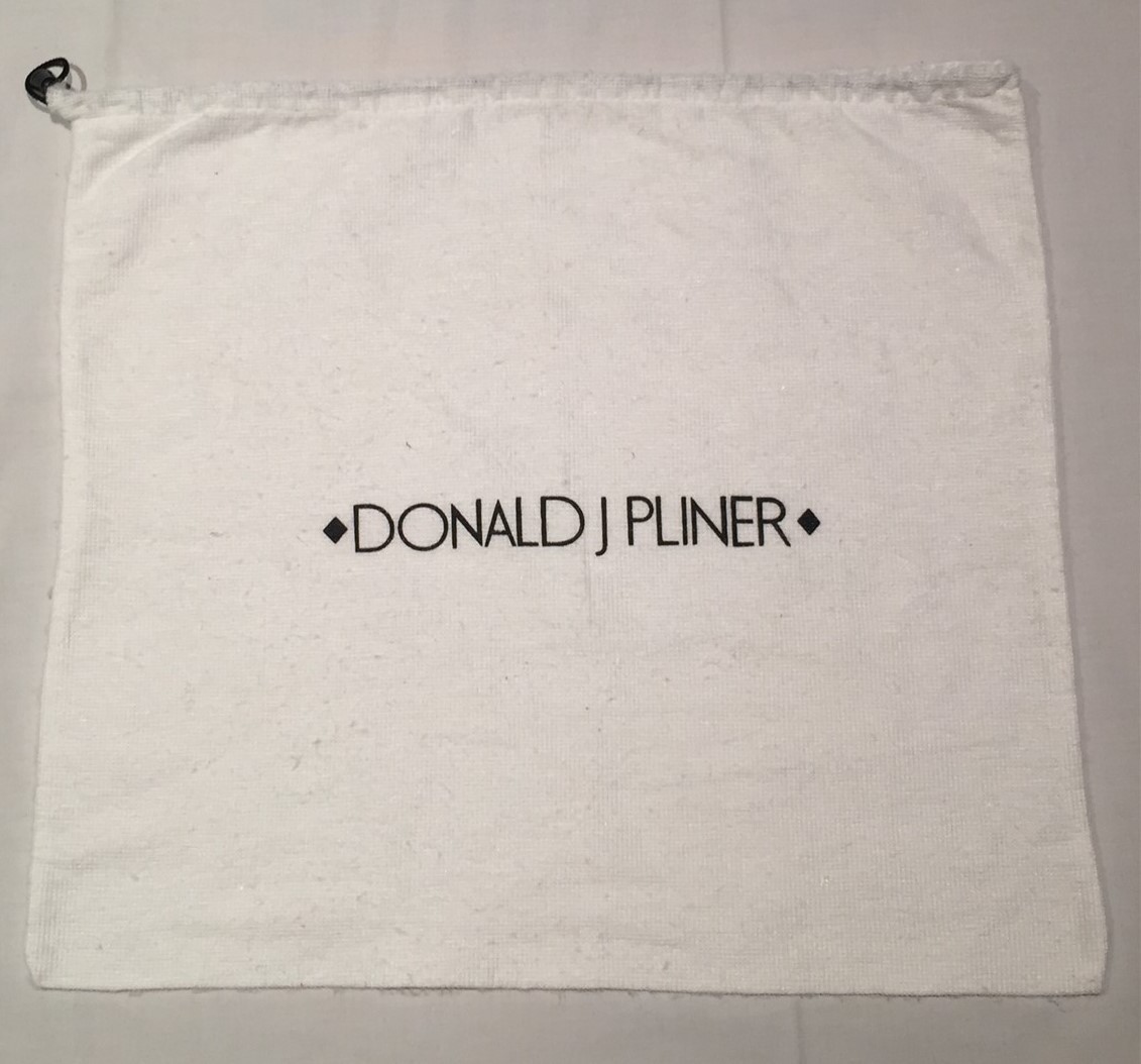 DONALD J PLINER Large Drawstring Logo Dust Bag - 15 1/2" x 14 1/4"
