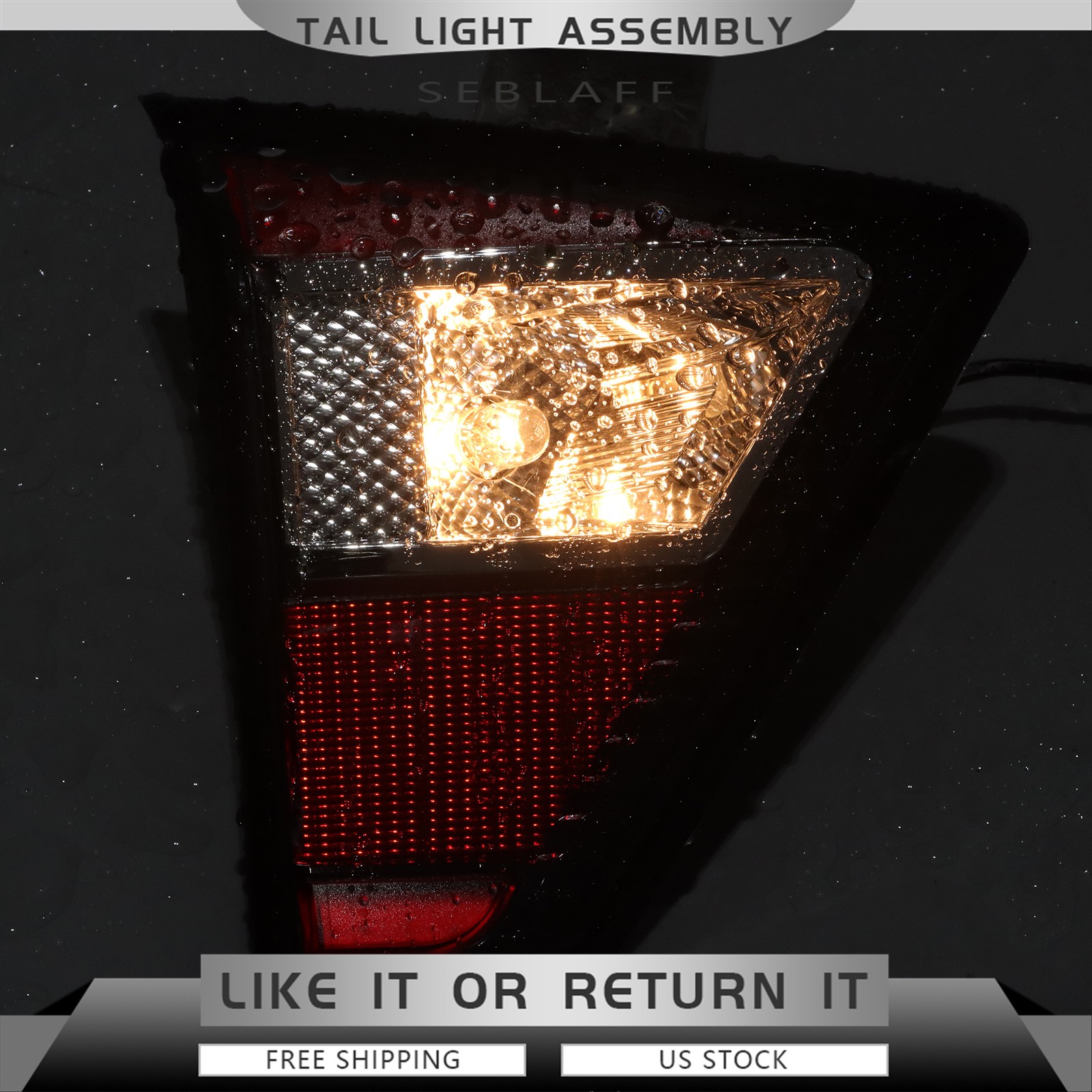 Halogen Tail Lights For Ford Escape 2017-2019 Rear Left&Right Inner Tail Lamps
