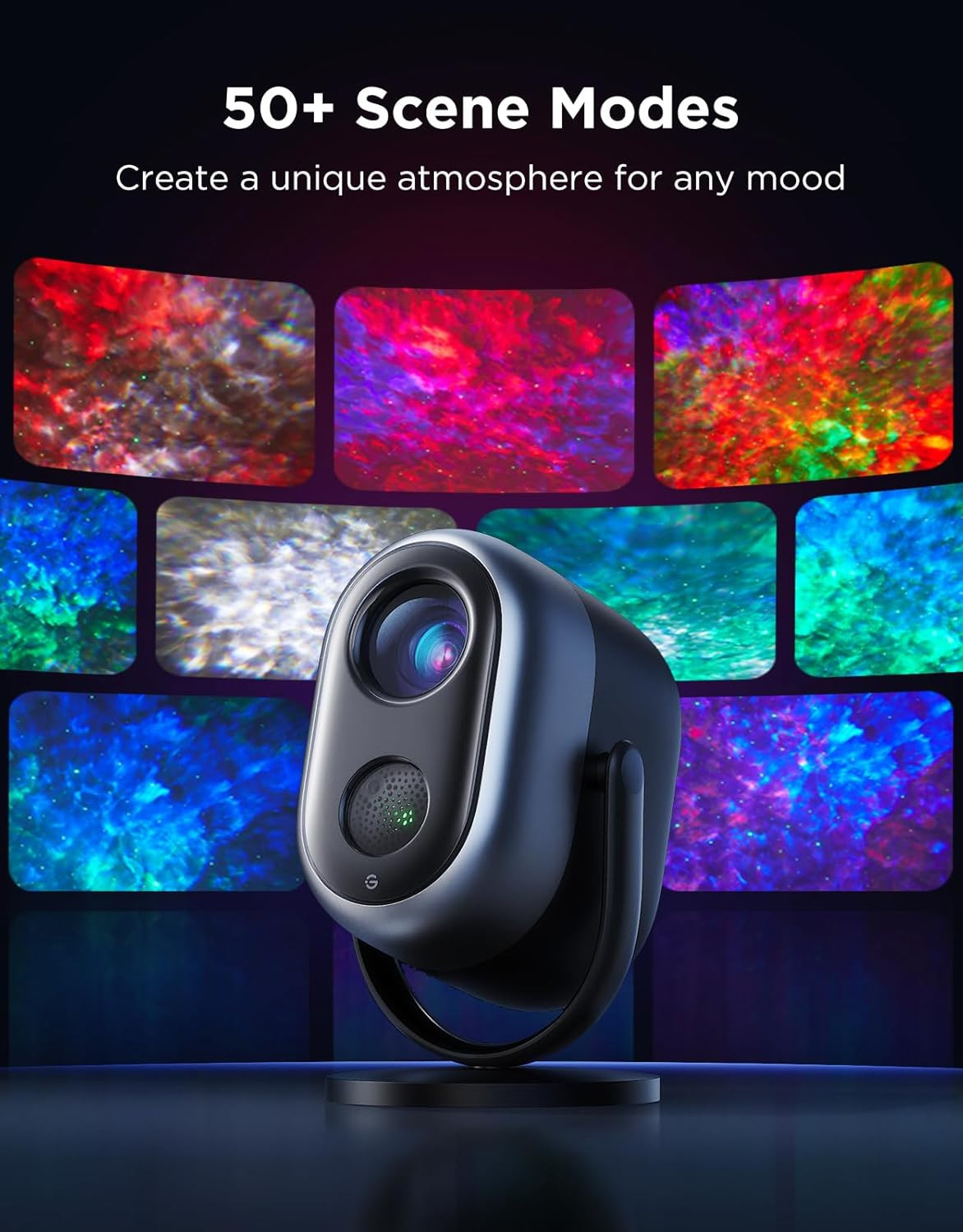 Star Projector Lights, 7-Zone Colorful Nebula Effect, Compatible with Matter, 54
