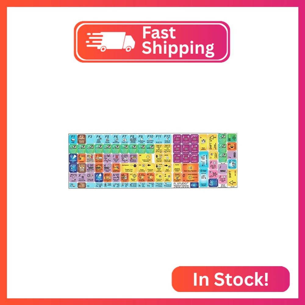New FL Studio Keyboard Stickers Hight Quality Laminated MATT for Computer Laptop